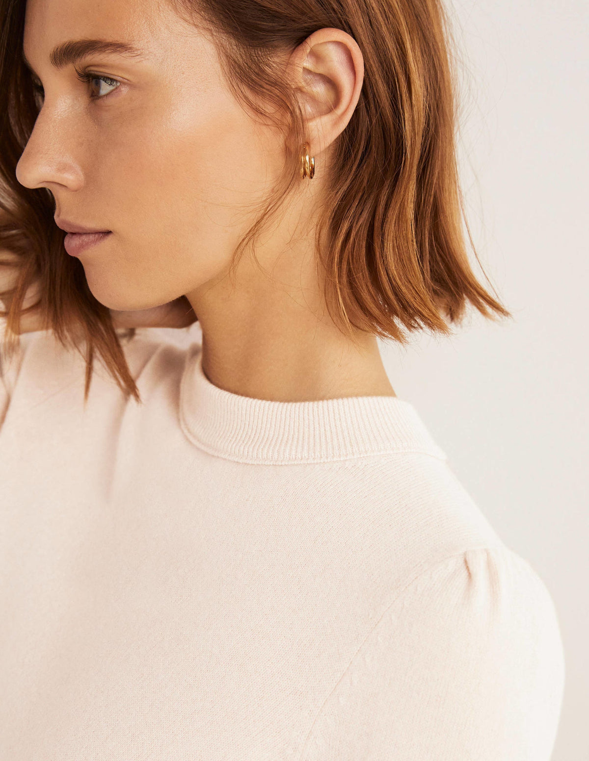 Cashmere Puff Shoulder Sweater-Rope-2