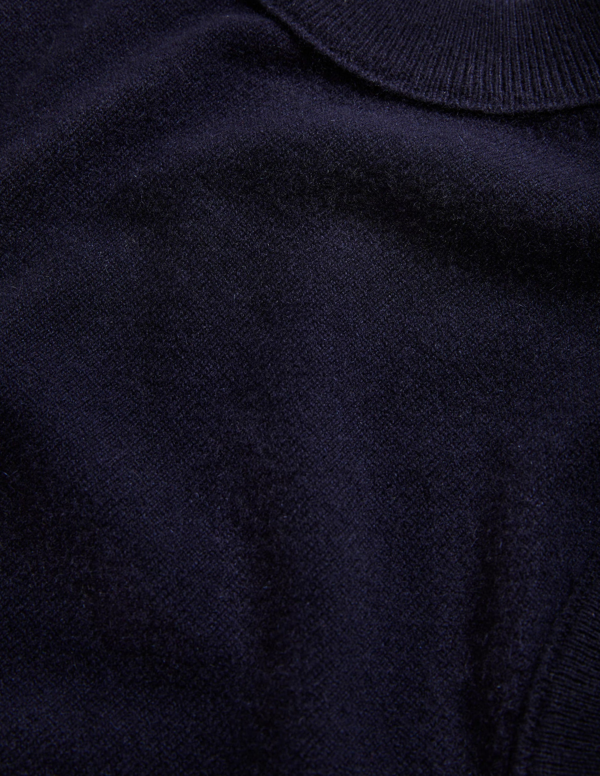 Cashmere Crew Neck Vest-Navy-7