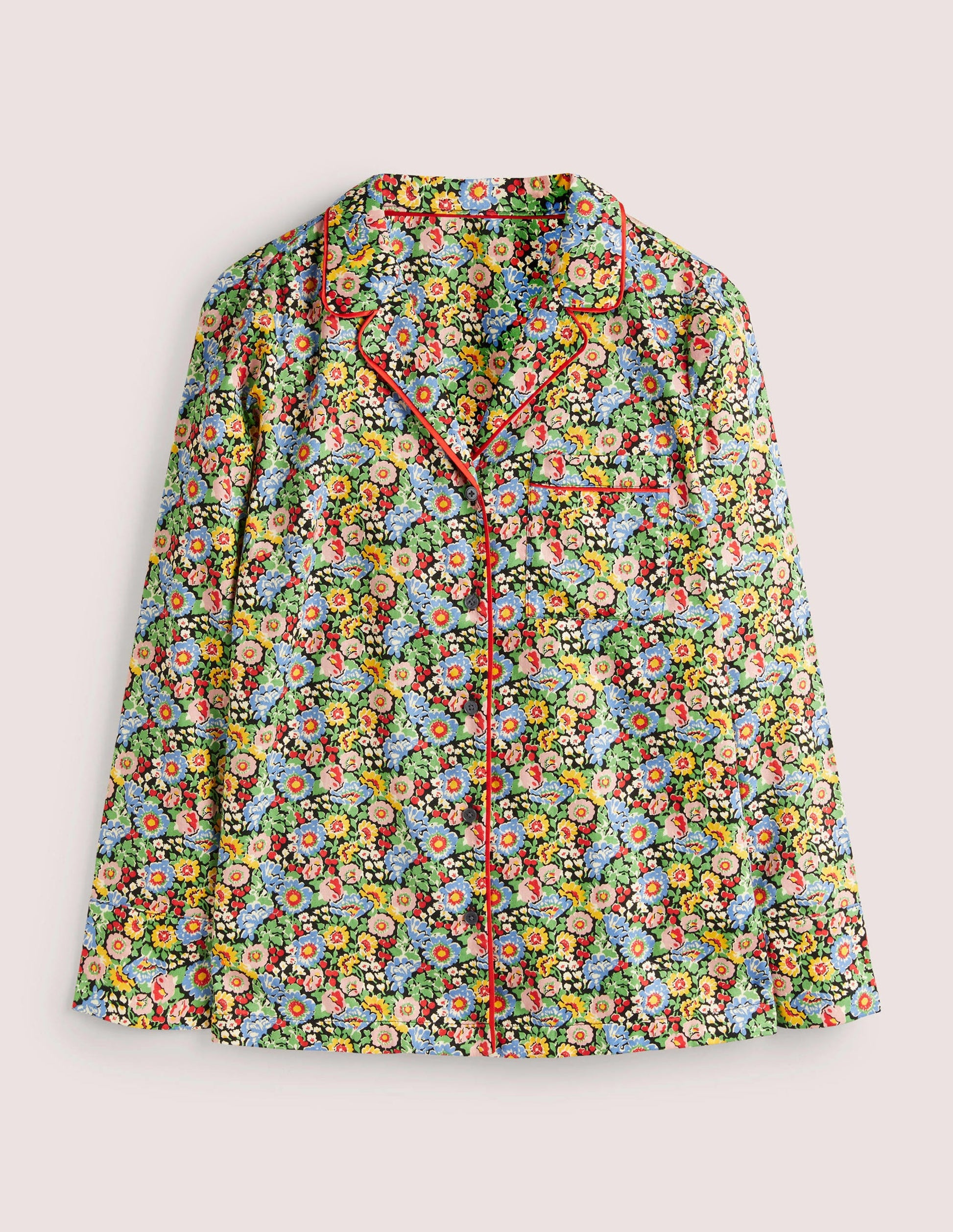Easy Cotton Sleep Shirt-Multi, Flora Illusion-5
