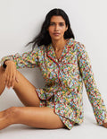 Easy Cotton Sleep Shirt-Multi, Flora Illusion