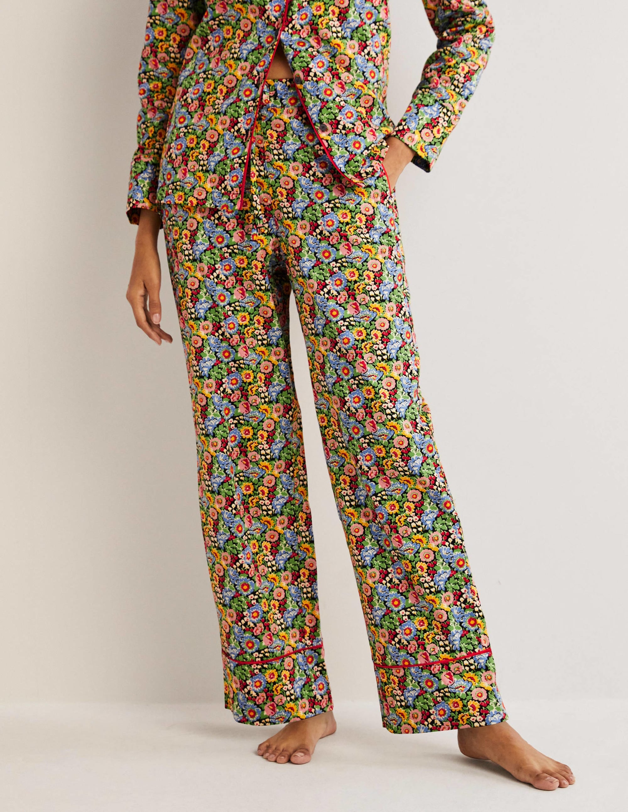 Easy Cotton Sleep Bottoms-Multi, Flora Illusion - Image 4