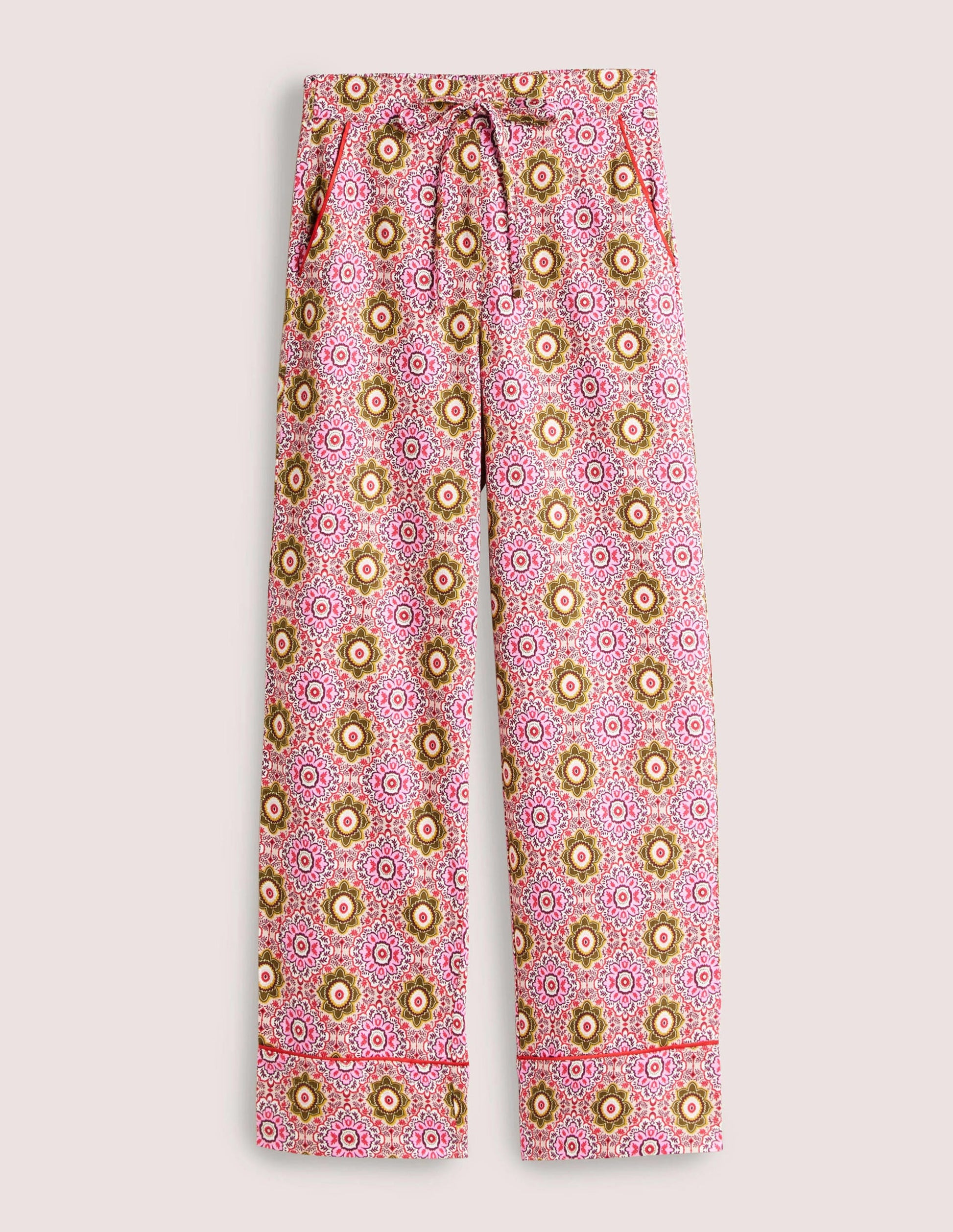 Easy Cotton Sleep Bottoms-Milkshake, Paradise Garden-5