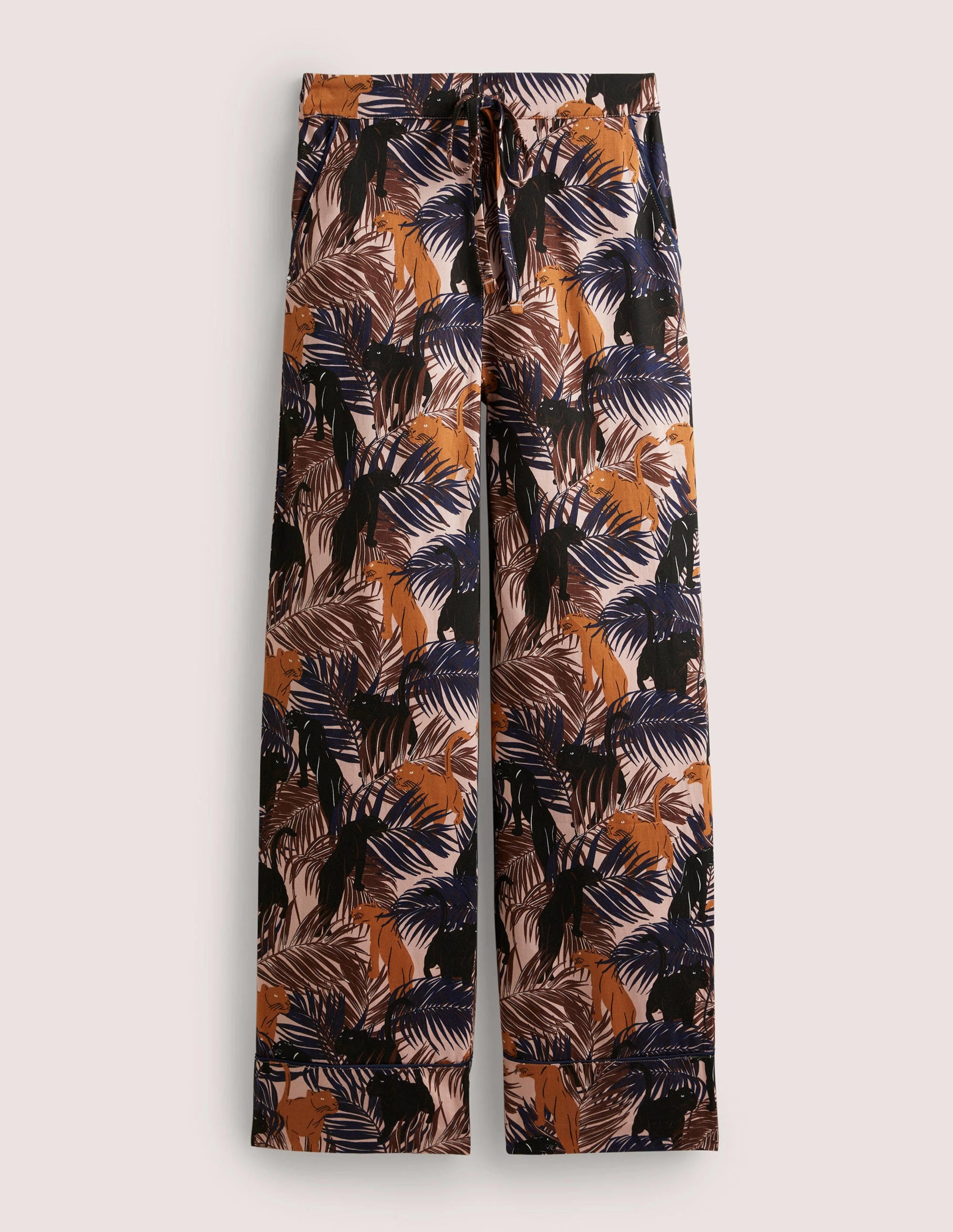 Easy Cotton Sleep Bottoms-Milkshake, Tropic Panther - Image 5