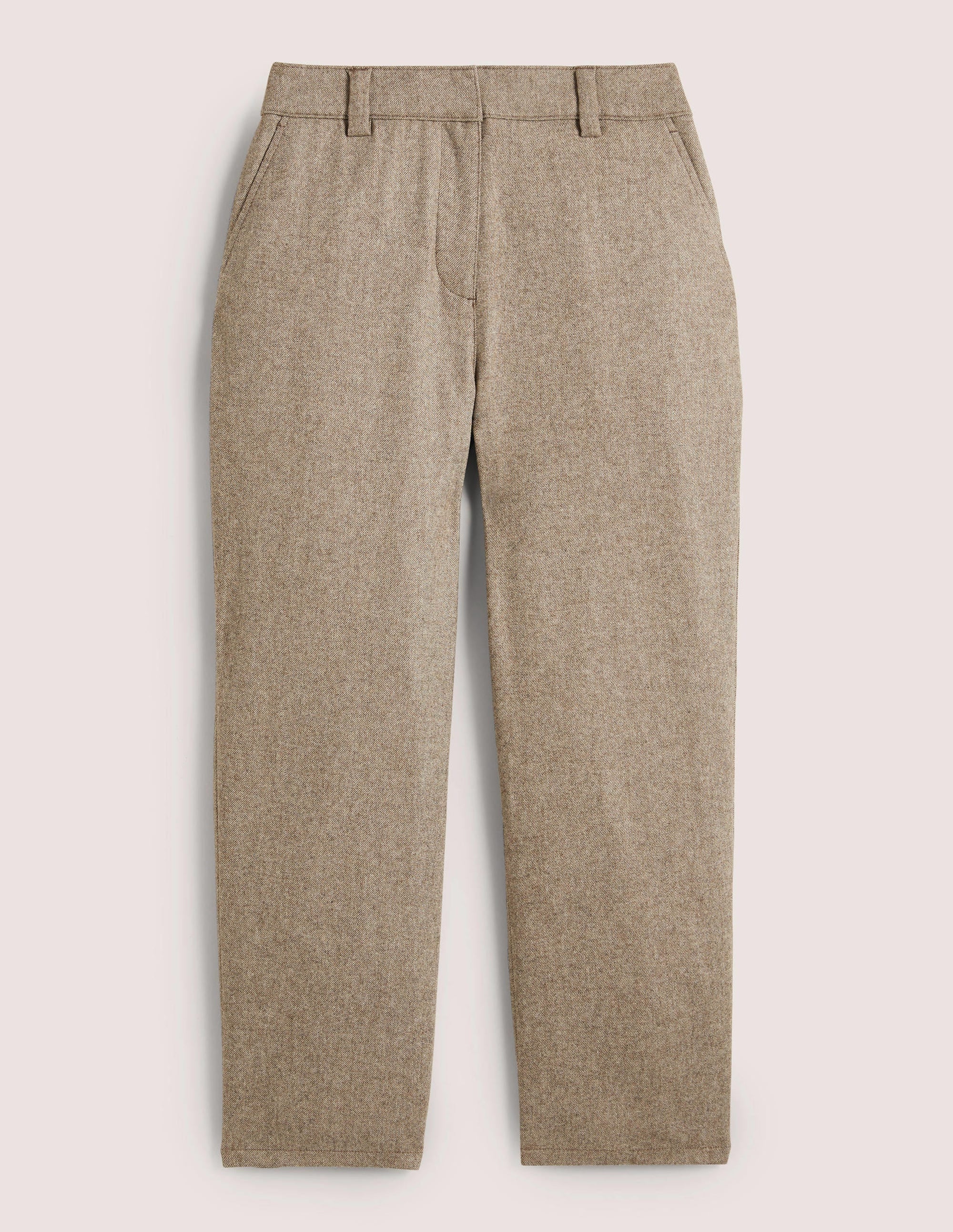 High Rise Balloon Leg Pants-Light Oatmeal Marl - Image 7