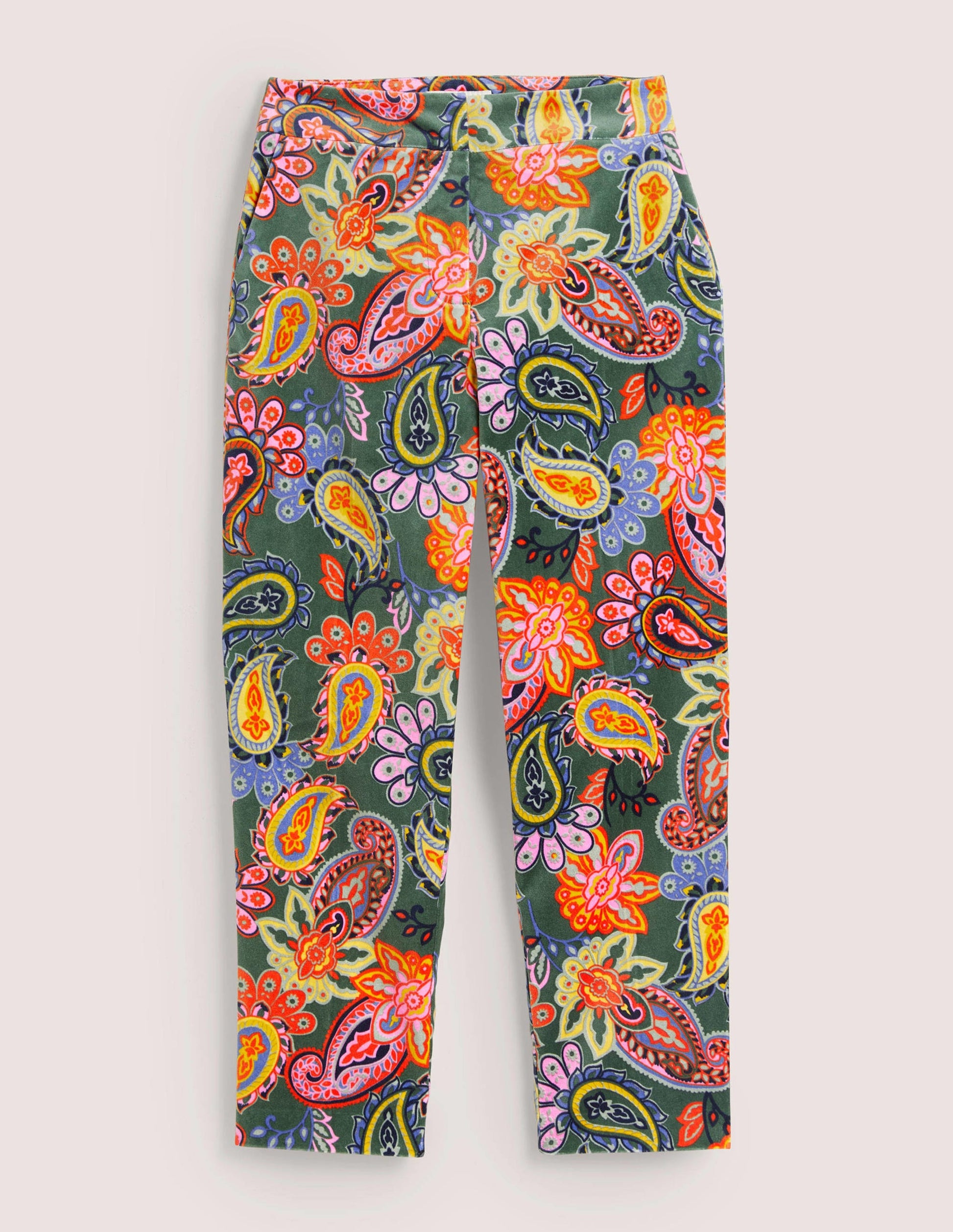 Classic Tapered Pants-Trekking Green, Paisley Charm-6