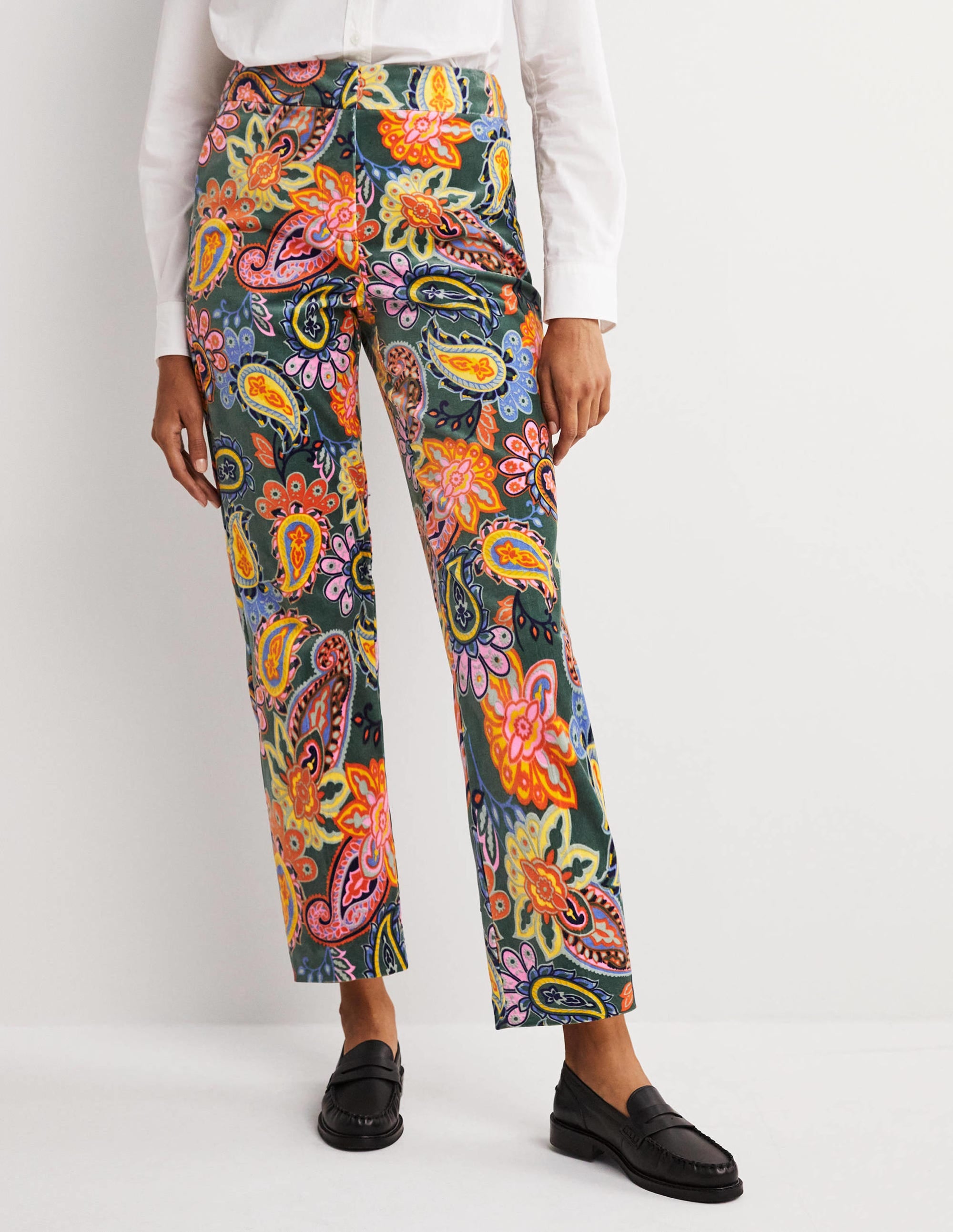 Classic Tapered Pants-Trekking Green, Paisley Charm - Image 4