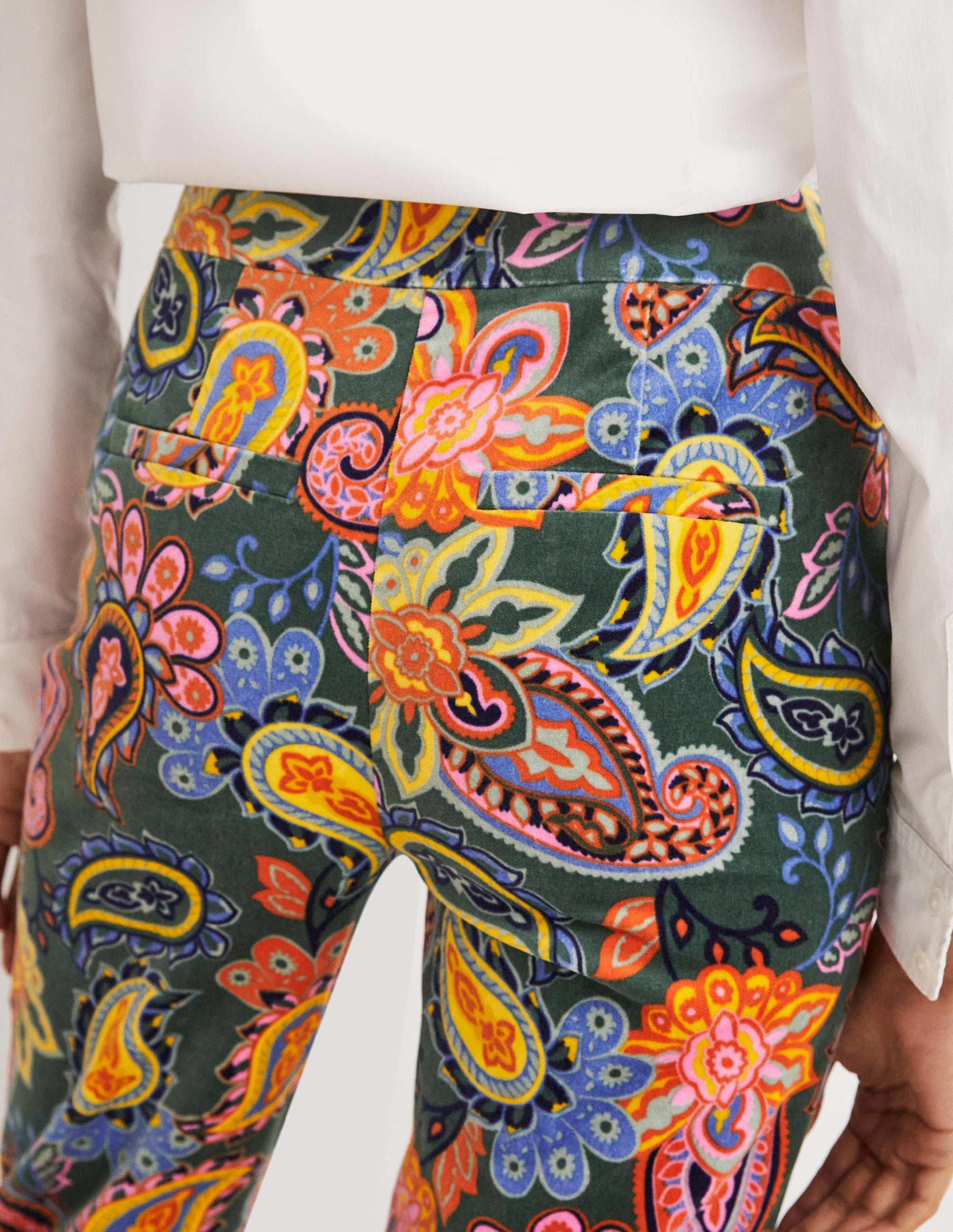 Classic Tapered Pants-Trekking Green, Paisley Charm-5