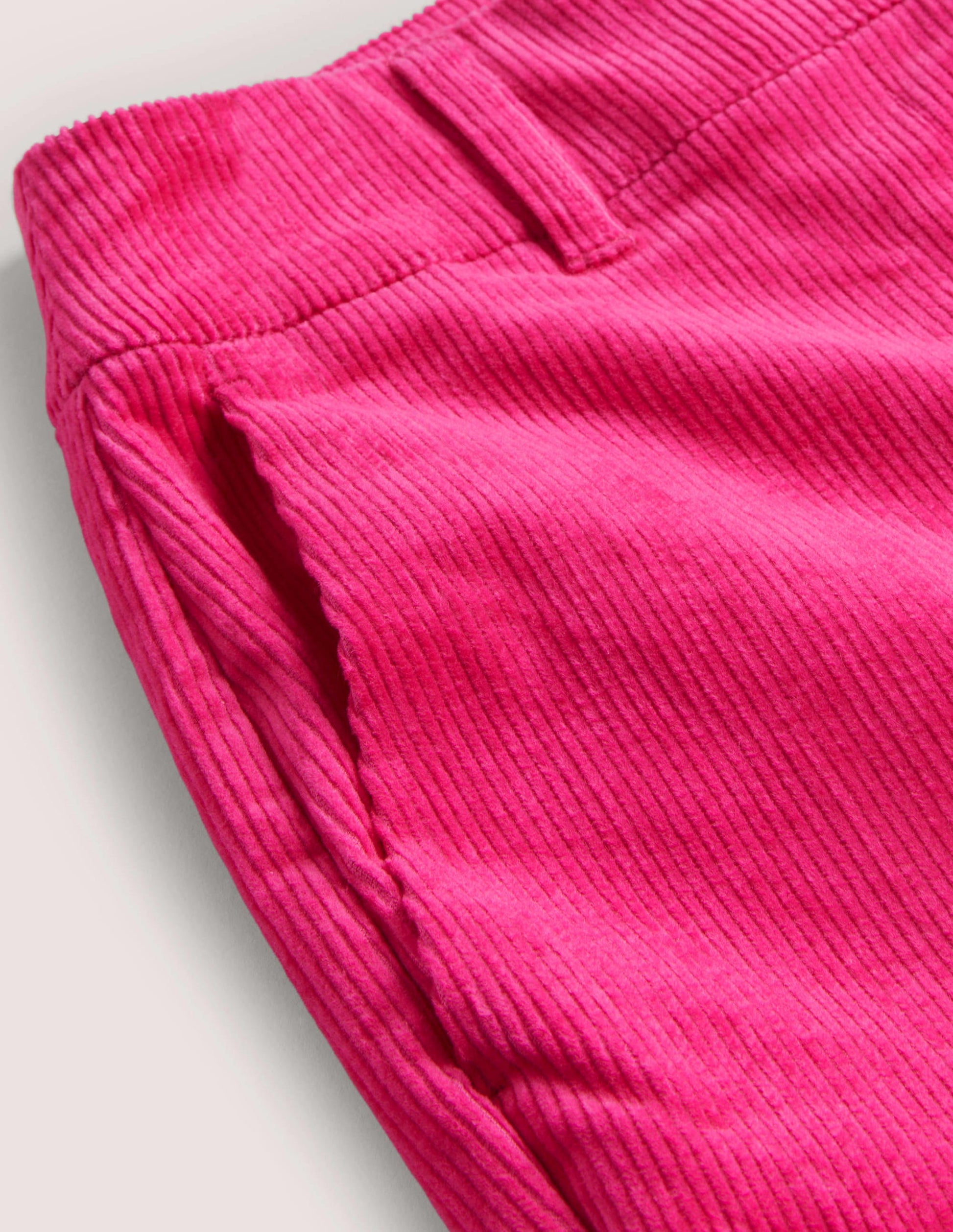 Corduroy Flare Pants-Wild Watermelon PinK-7