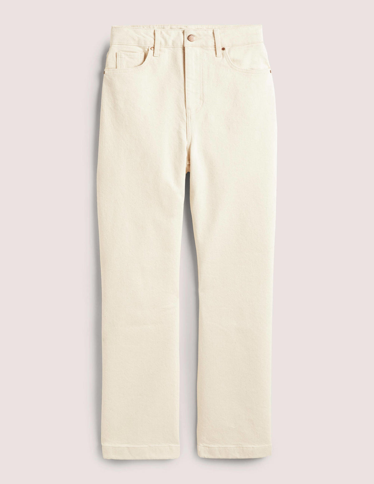 Rigid Cropped Flare Jeans-Ecru-6