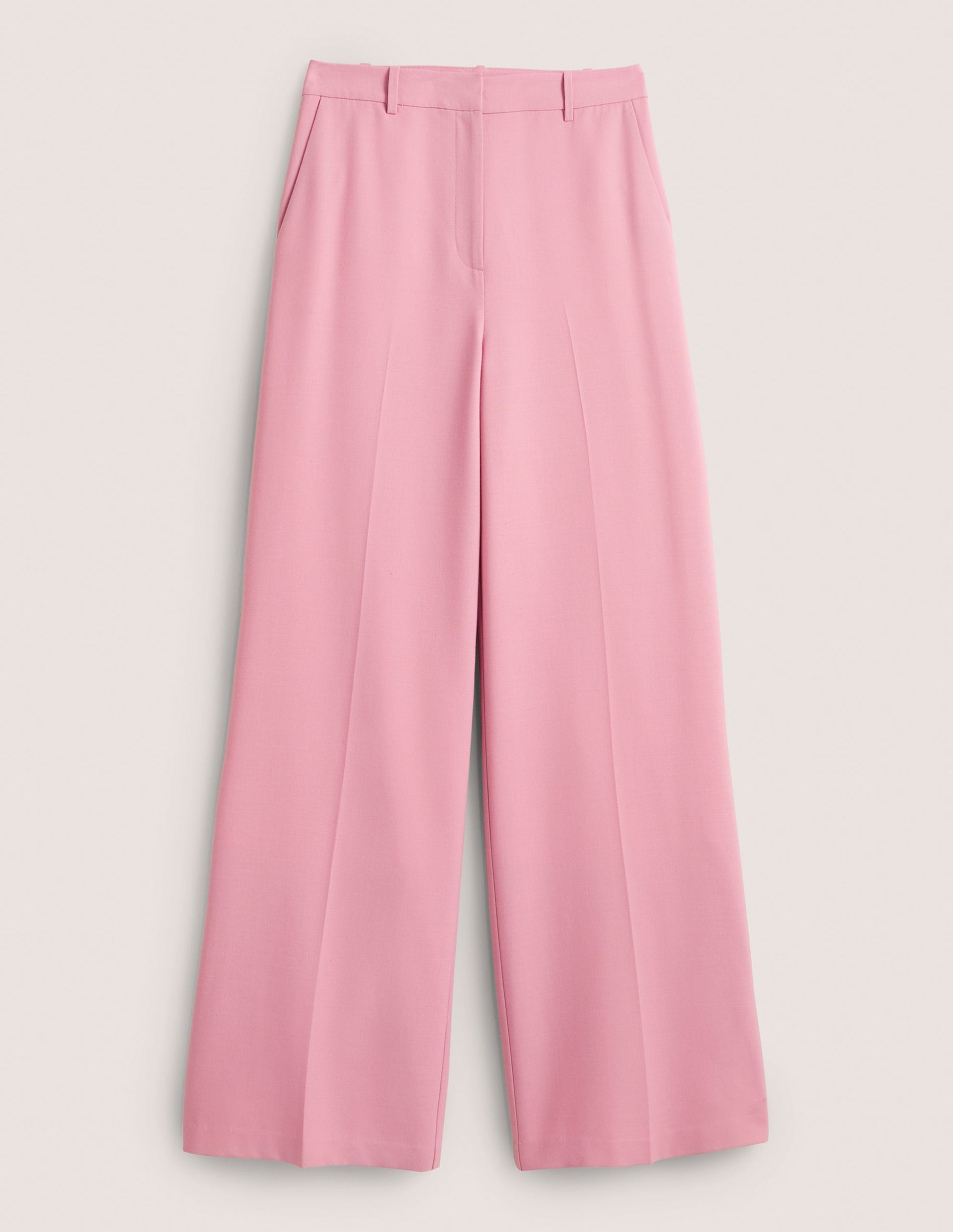 Wool Wide Leg Pants-Cherry Blossom-6