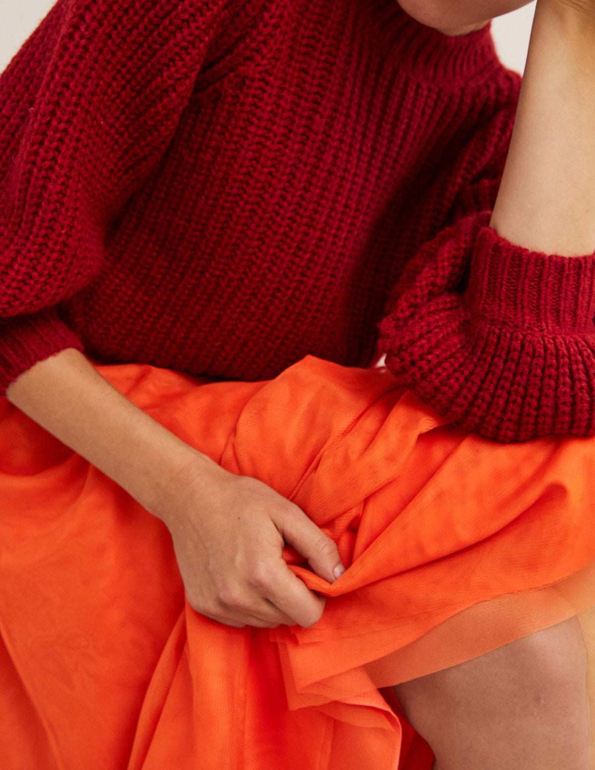 Tulle Full Midi Skirt-Tigerlily - Image 2