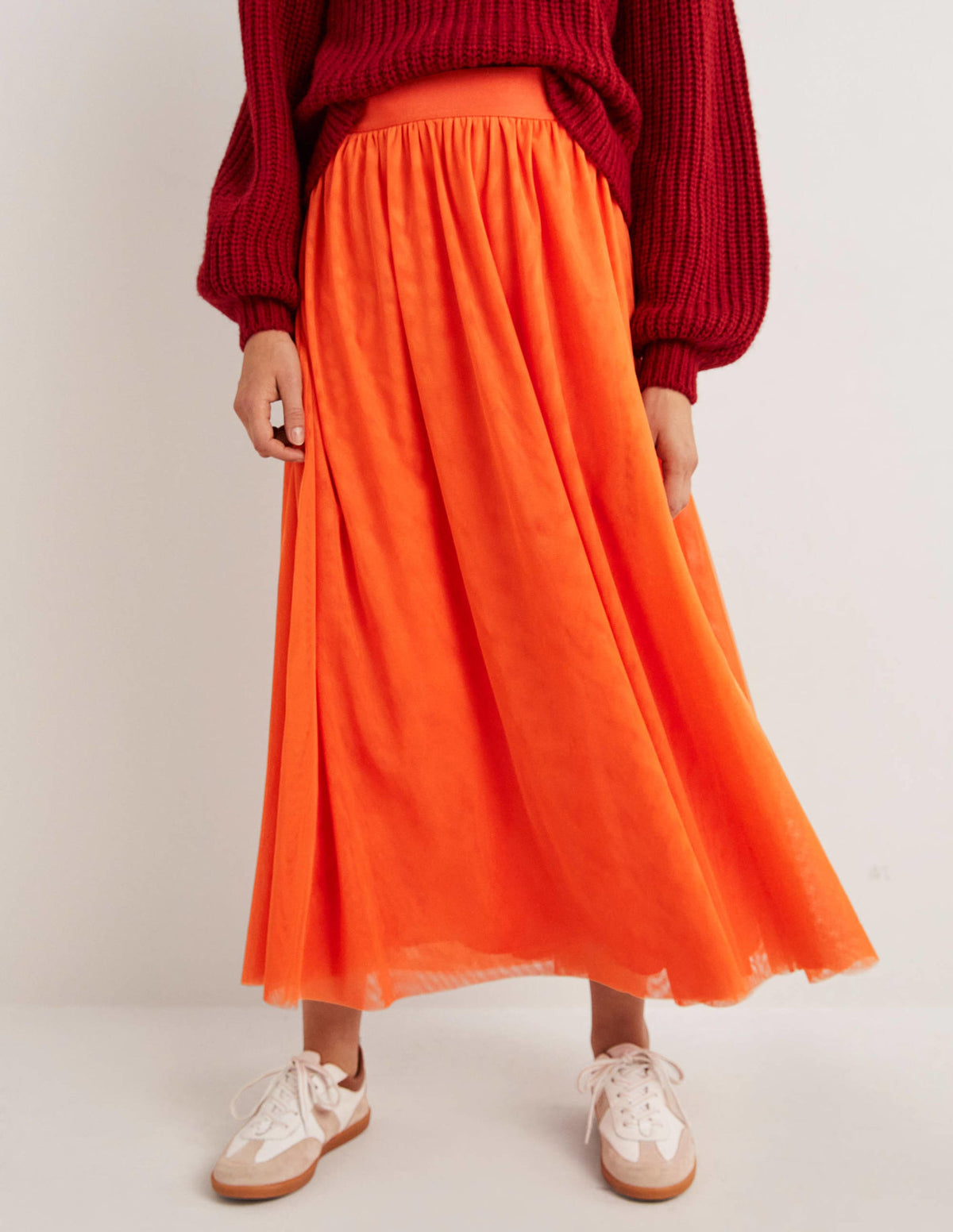 Tulle Full Midi Skirt-Tigerlily-4