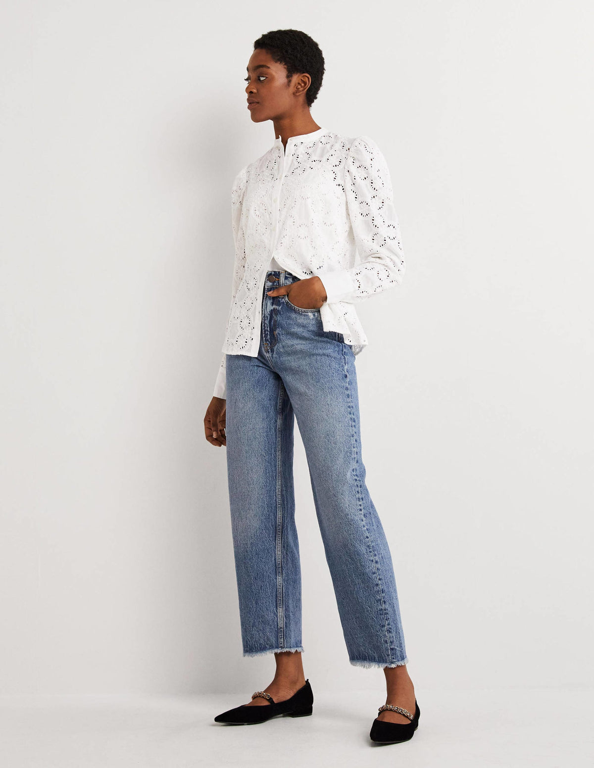 Rigid Straight Jeans-Mid Vintage - Image 1
