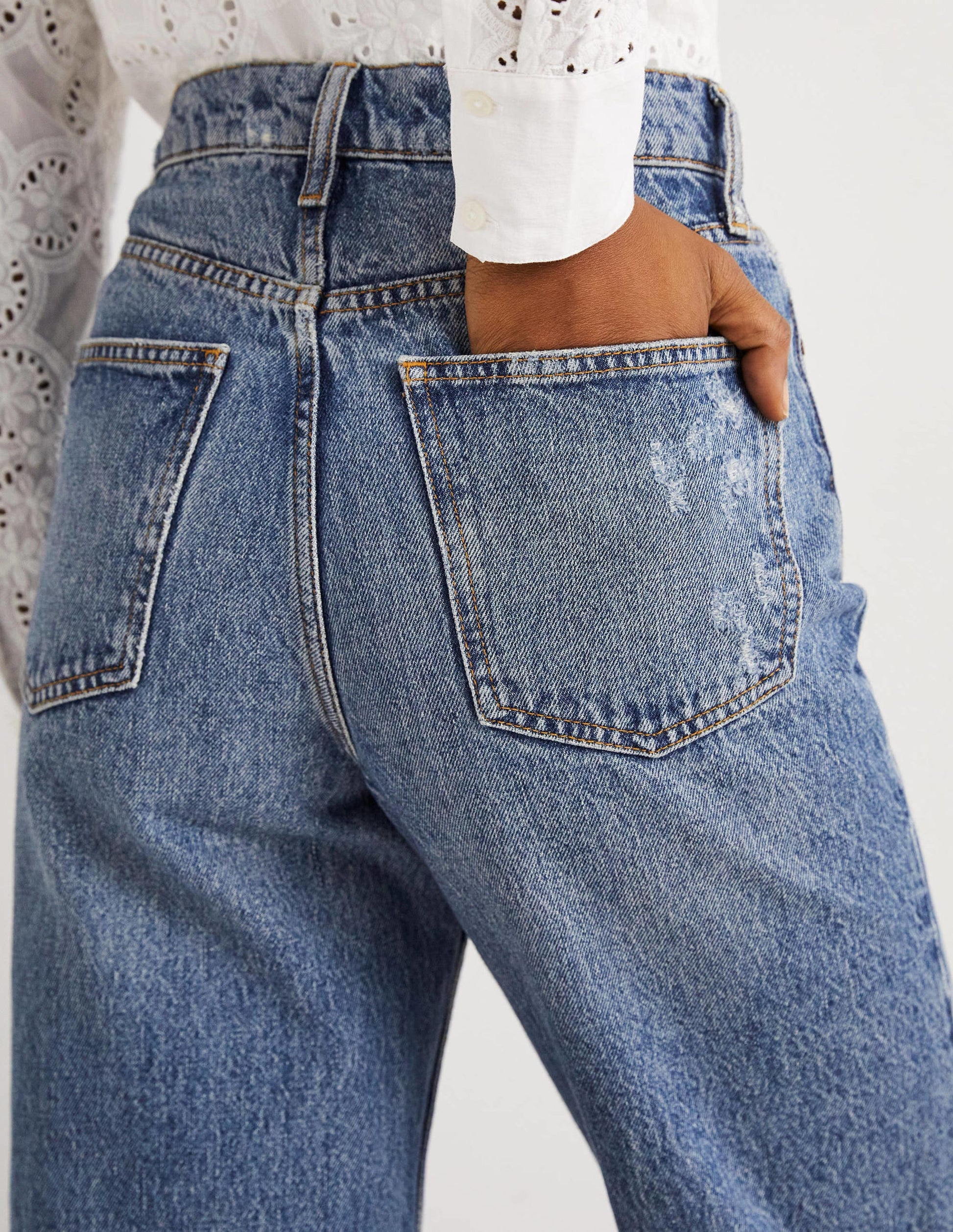 Rigid Straight Jeans-Mid Vintage-5