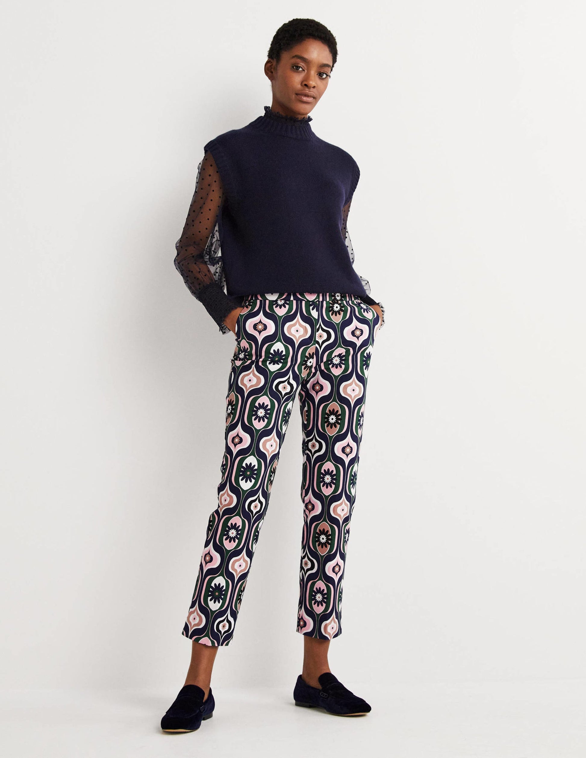 Richmond 7/8 Pants-Multi, Geo Swirl-1