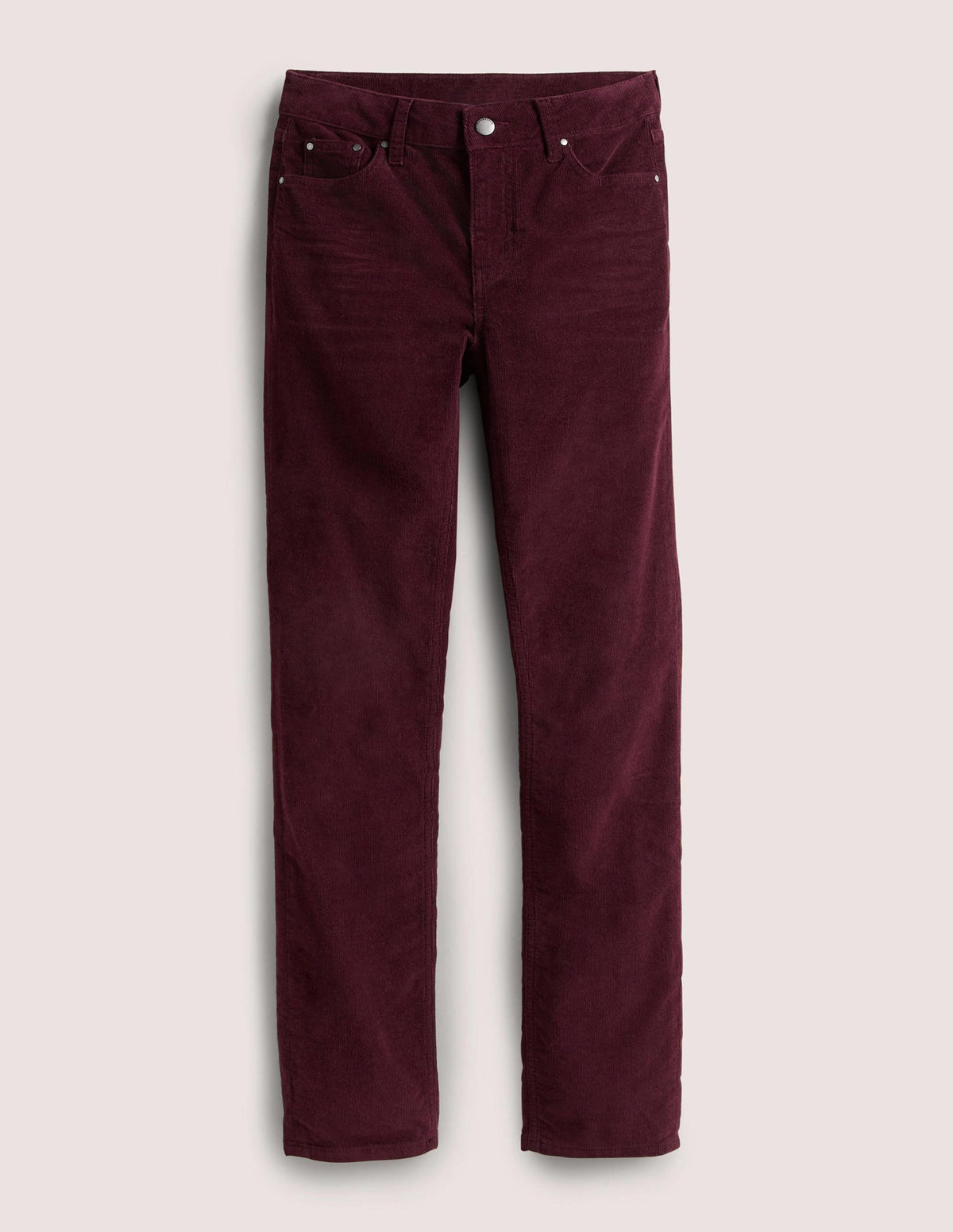 Corduroy Slim Straight Jeans-Mulled Wine - Image 6
