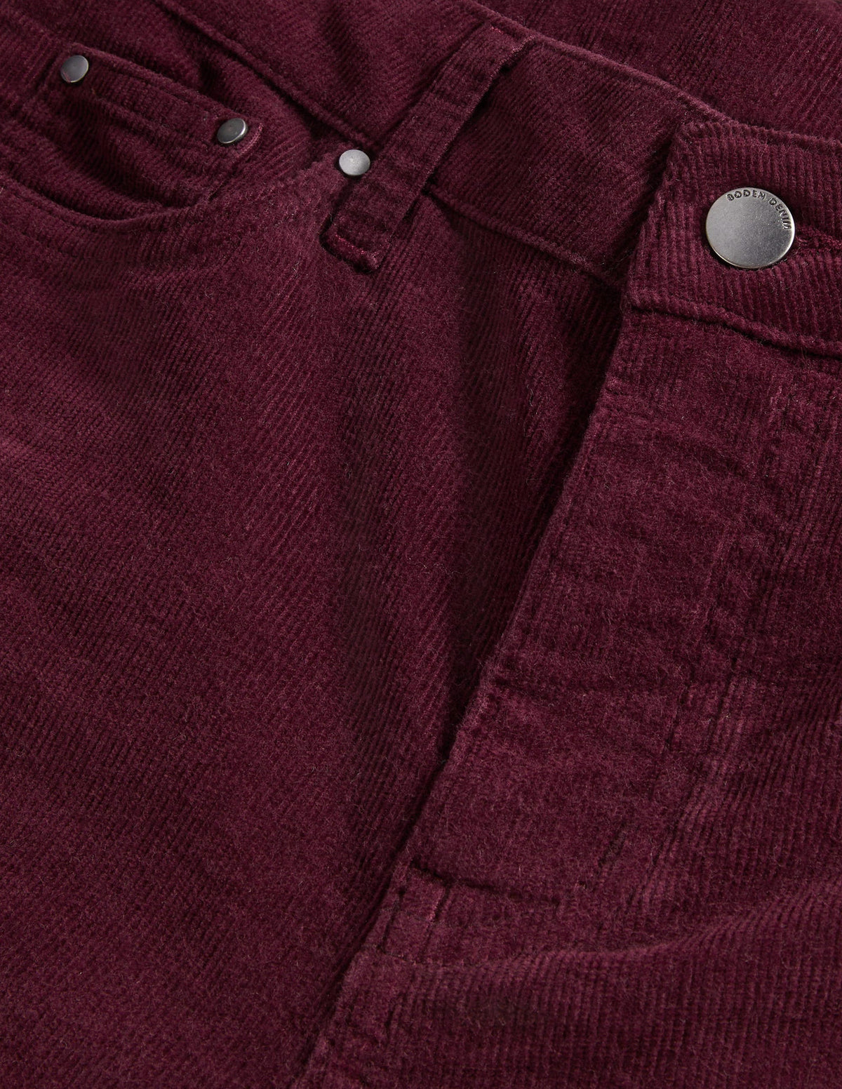 Corduroy Slim Straight Jeans-Mulled Wine - Image 7