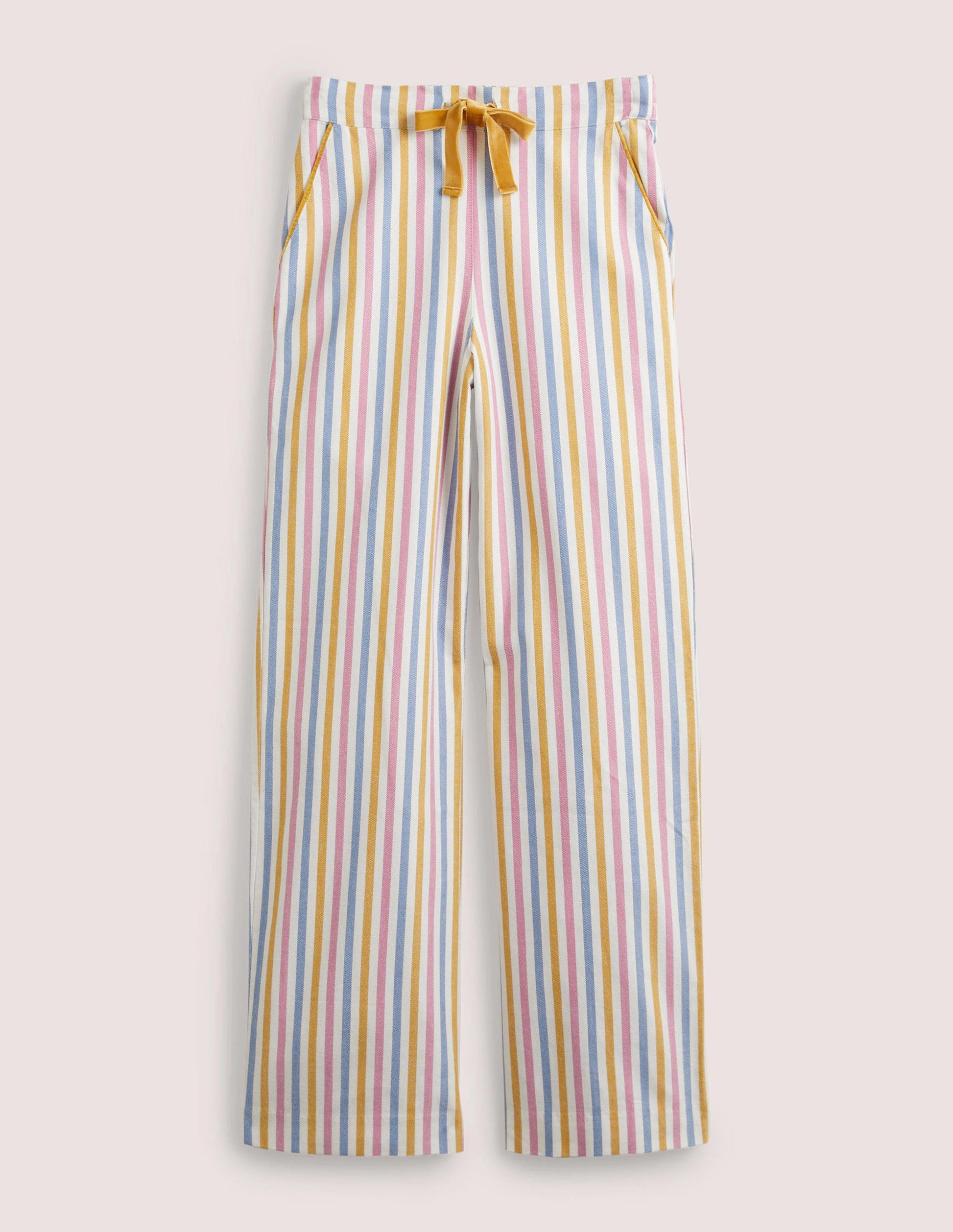 Candy-Stripe Pajama Bottoms-Riviera Blue Stripe-5