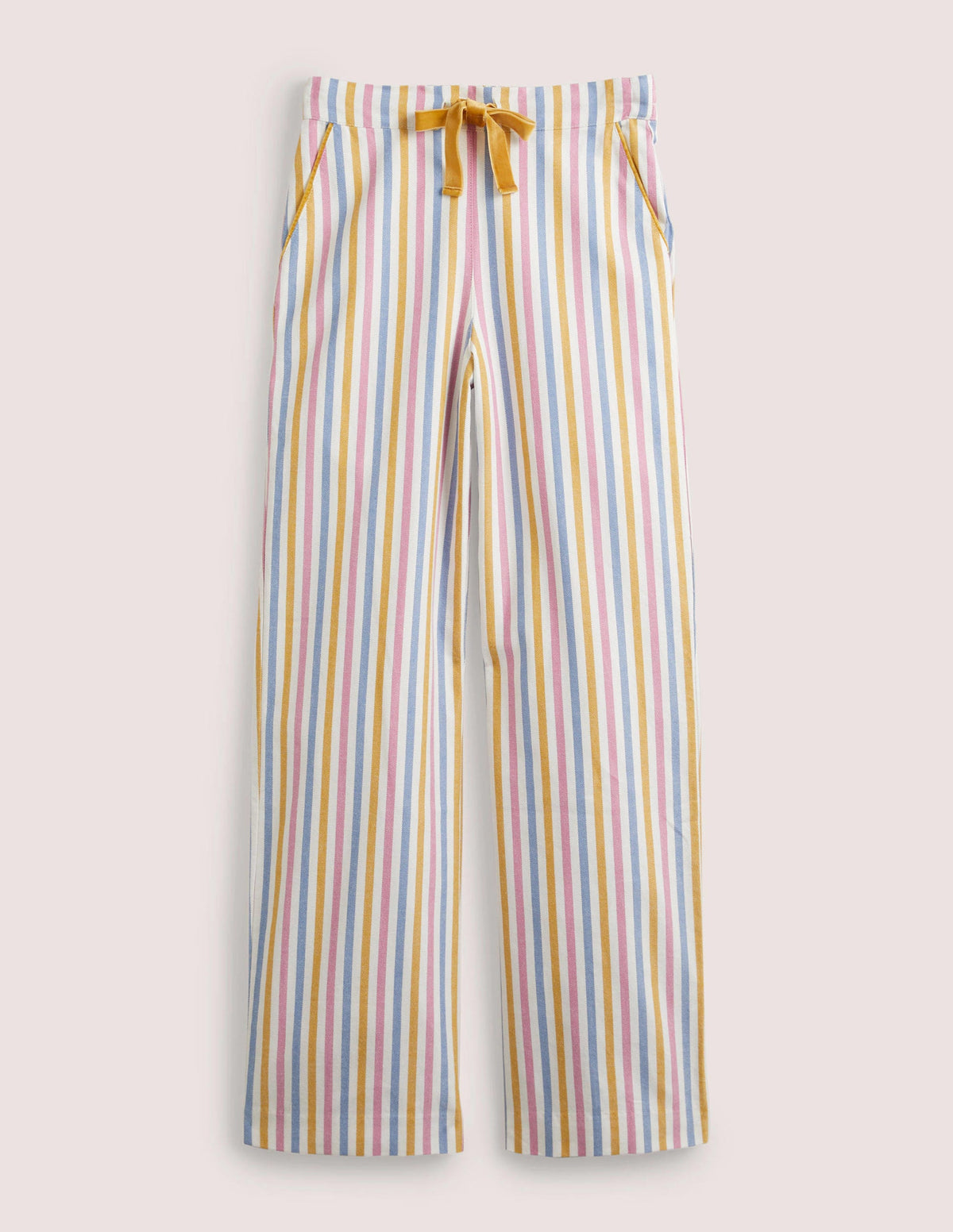 Candy-Stripe Pajama Bottoms-Riviera Blue Stripe - Image 5