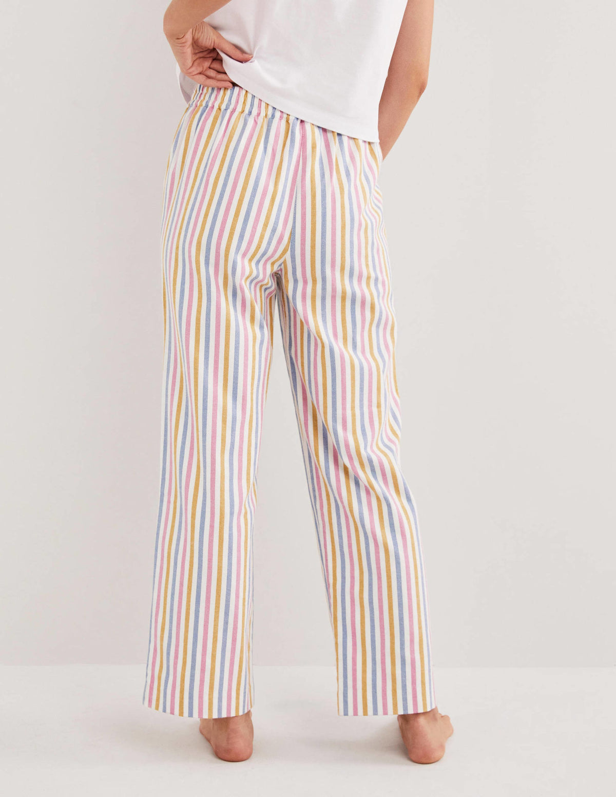 Candy-Stripe Pajama Bottoms-Riviera Blue Stripe - Image 3