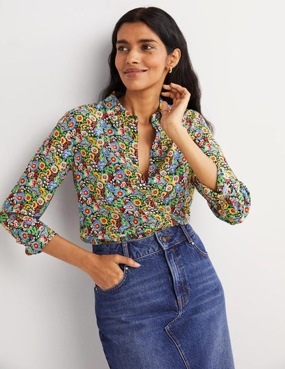 Silk Shirt-Multi, Flora Illusion-5