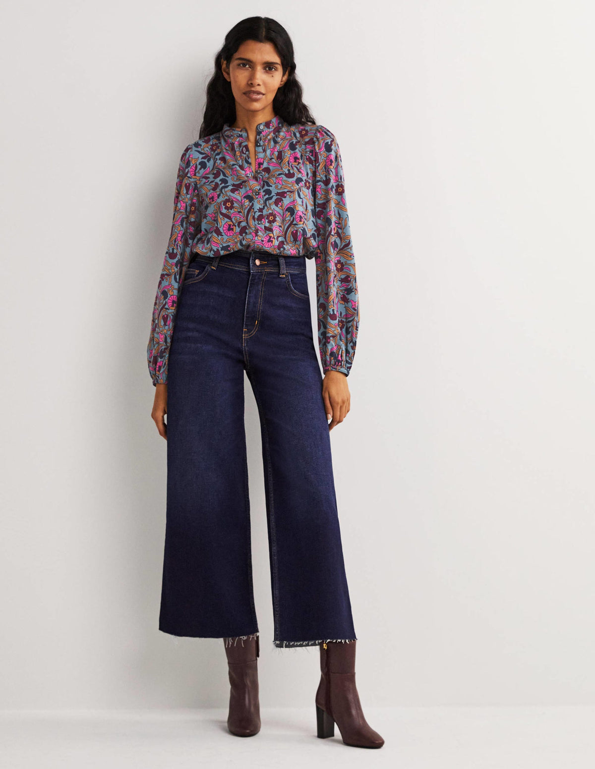 Deep Sleeve Jersey Shirt-Mid Blue, Enchanting Vine-5
