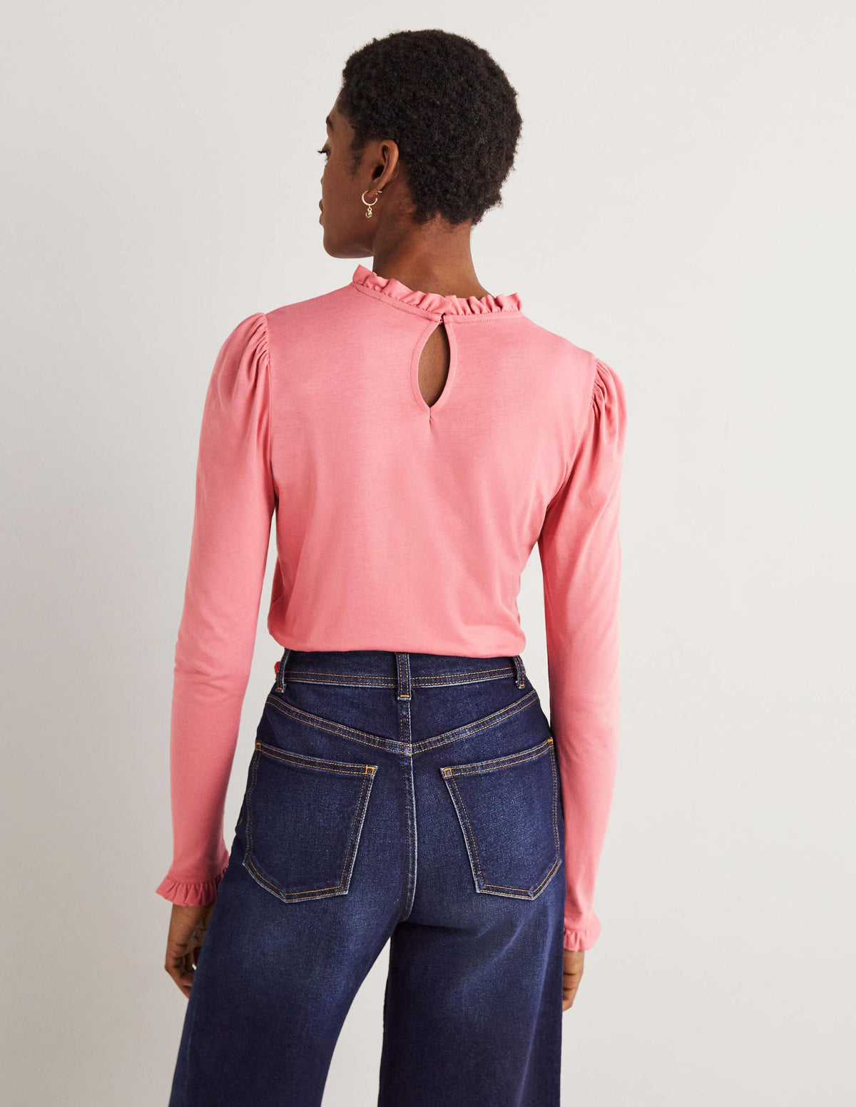 Supersoft Frill Detail Top-Wild Rose - Image 3