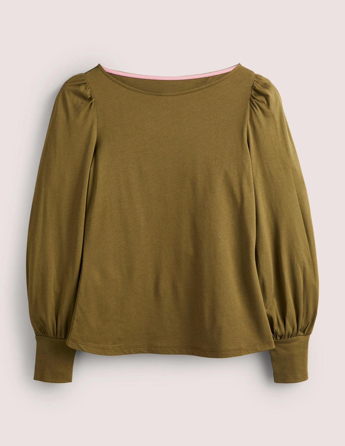 Supersoft Boat Neck Top-Basil - Image 6