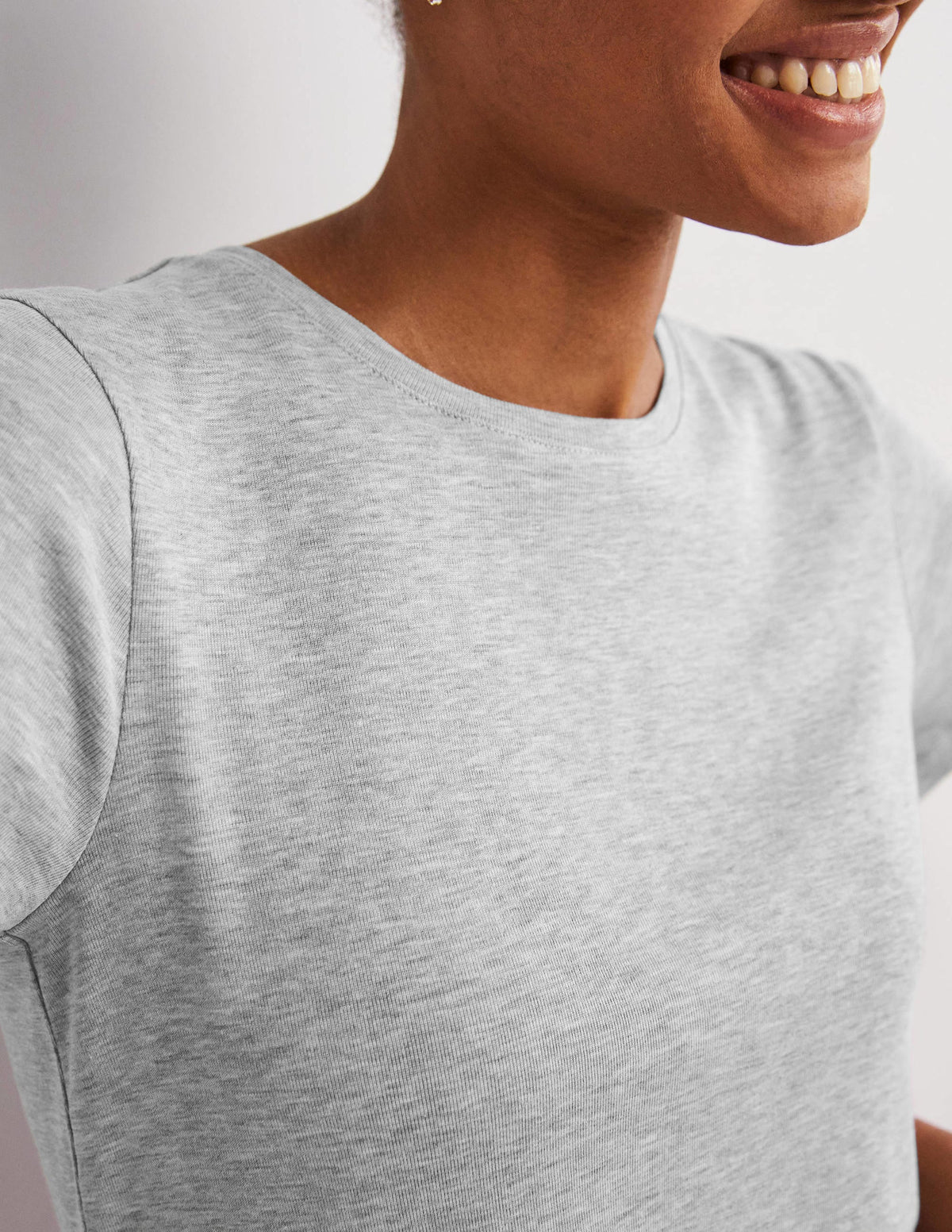 Soft Touch T-Shirt-Grey Marl-2