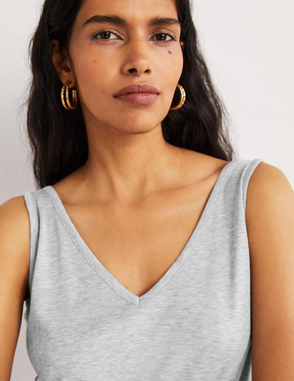 Soft Touch Tank-Grey Marl-2