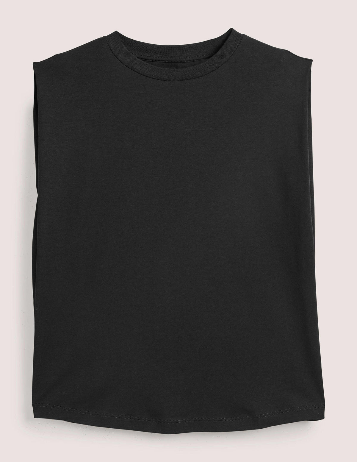 Perfect Cotton Sleeveless Top-Black - Image 6