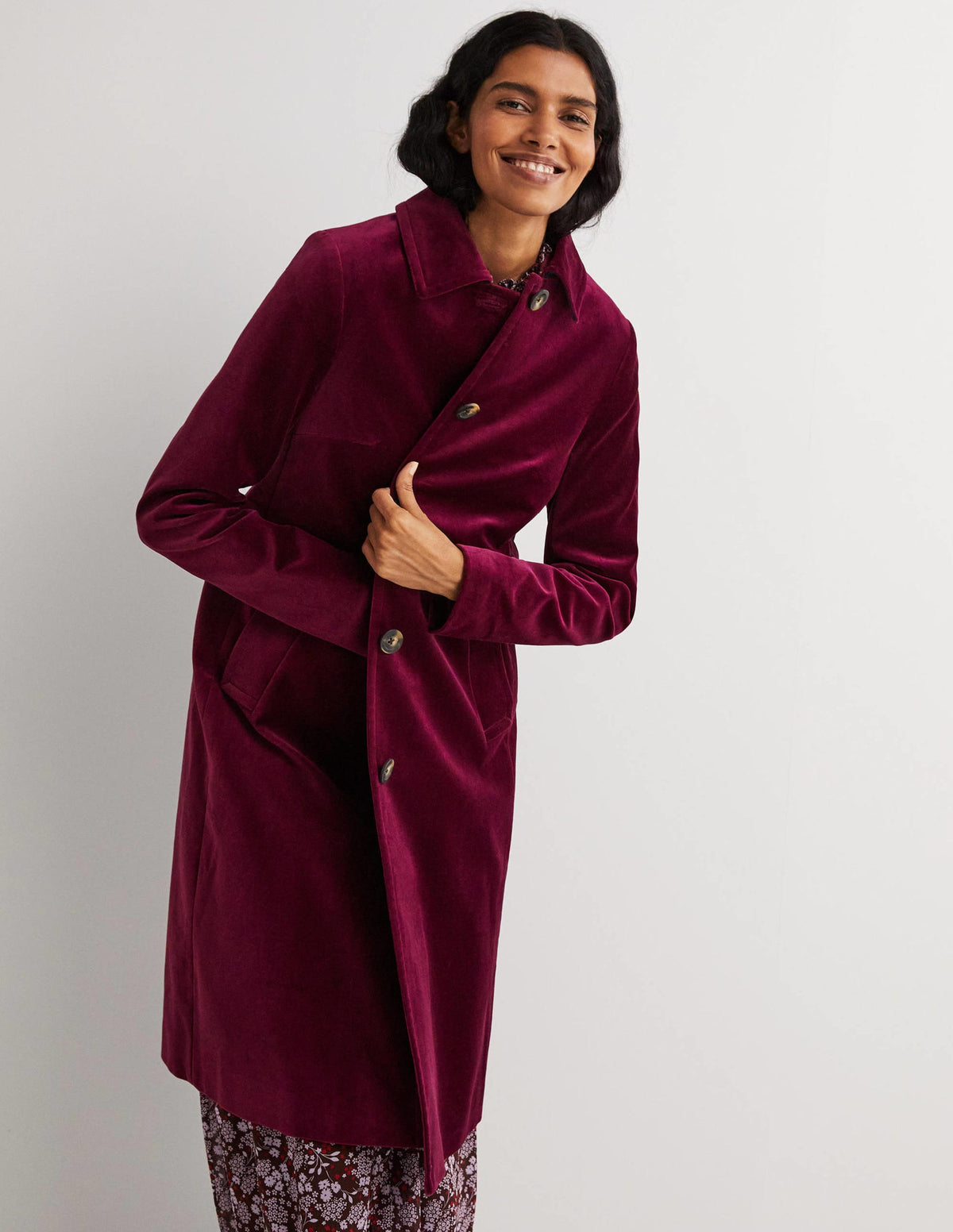Elizabeth Velvet Coat-Mulled Wine-4