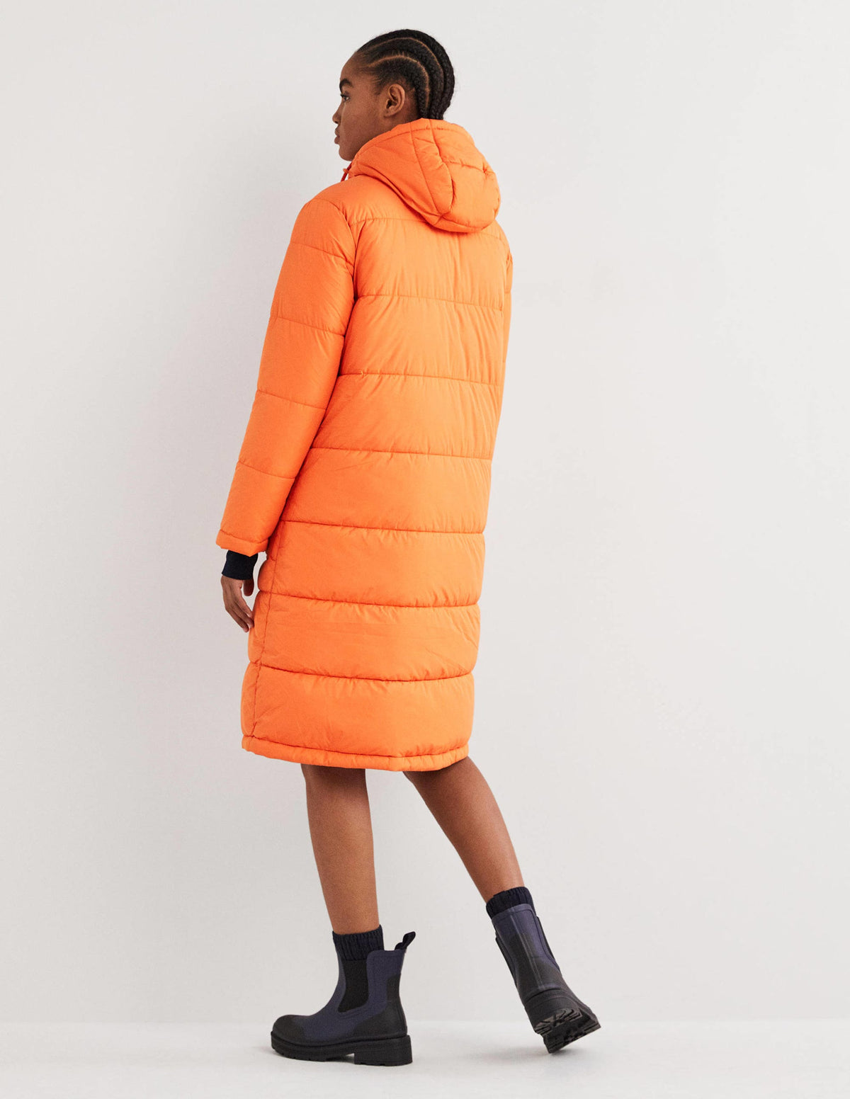 Longline Hooded Puffer Coat-Fire Opal-3