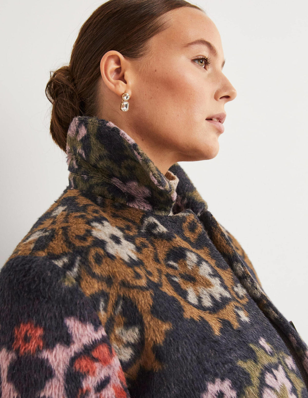 Textured Wool Coat-Wow Jacquard - Image 2