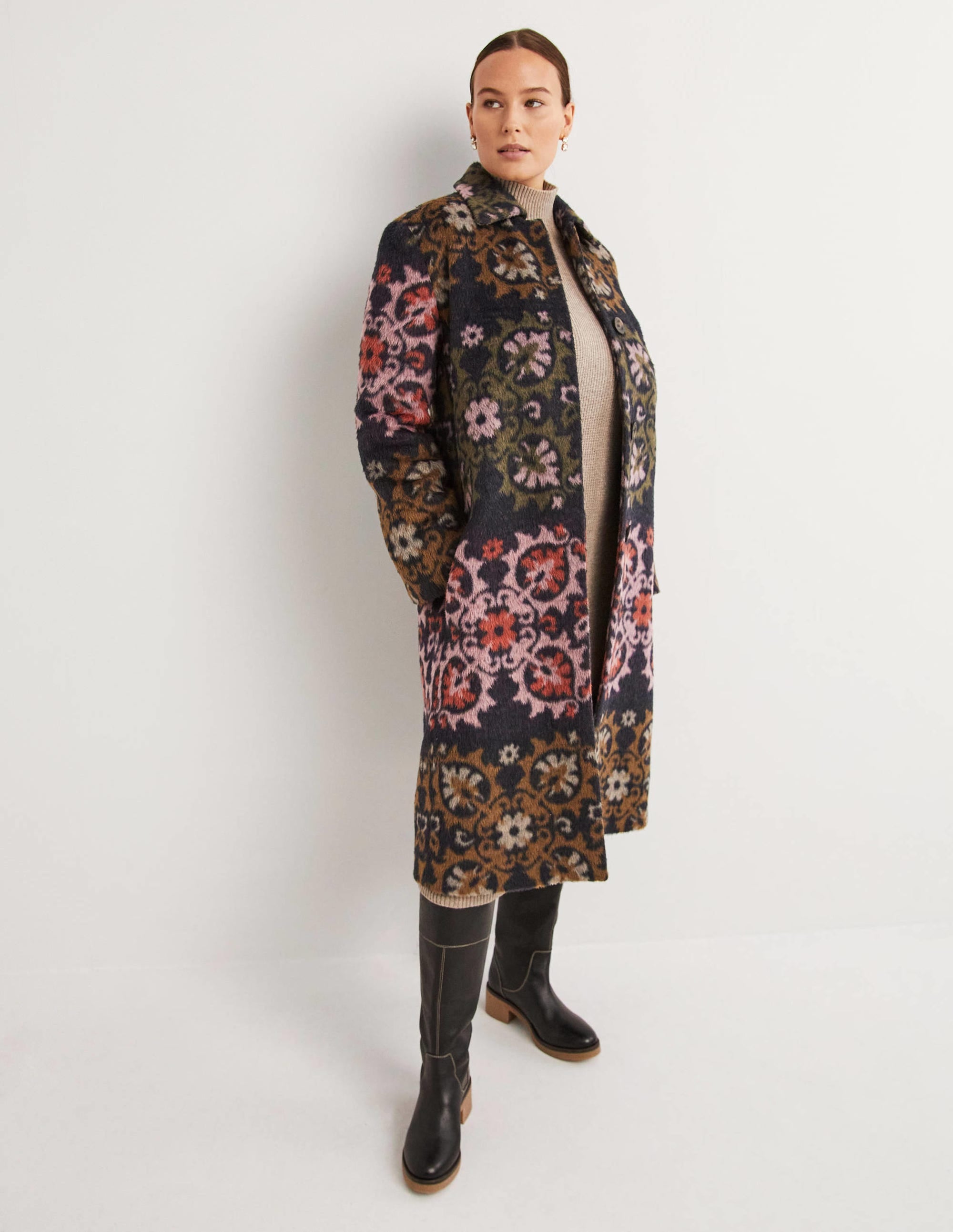 Textured Wool Coat-Wow Jacquard - Image 4