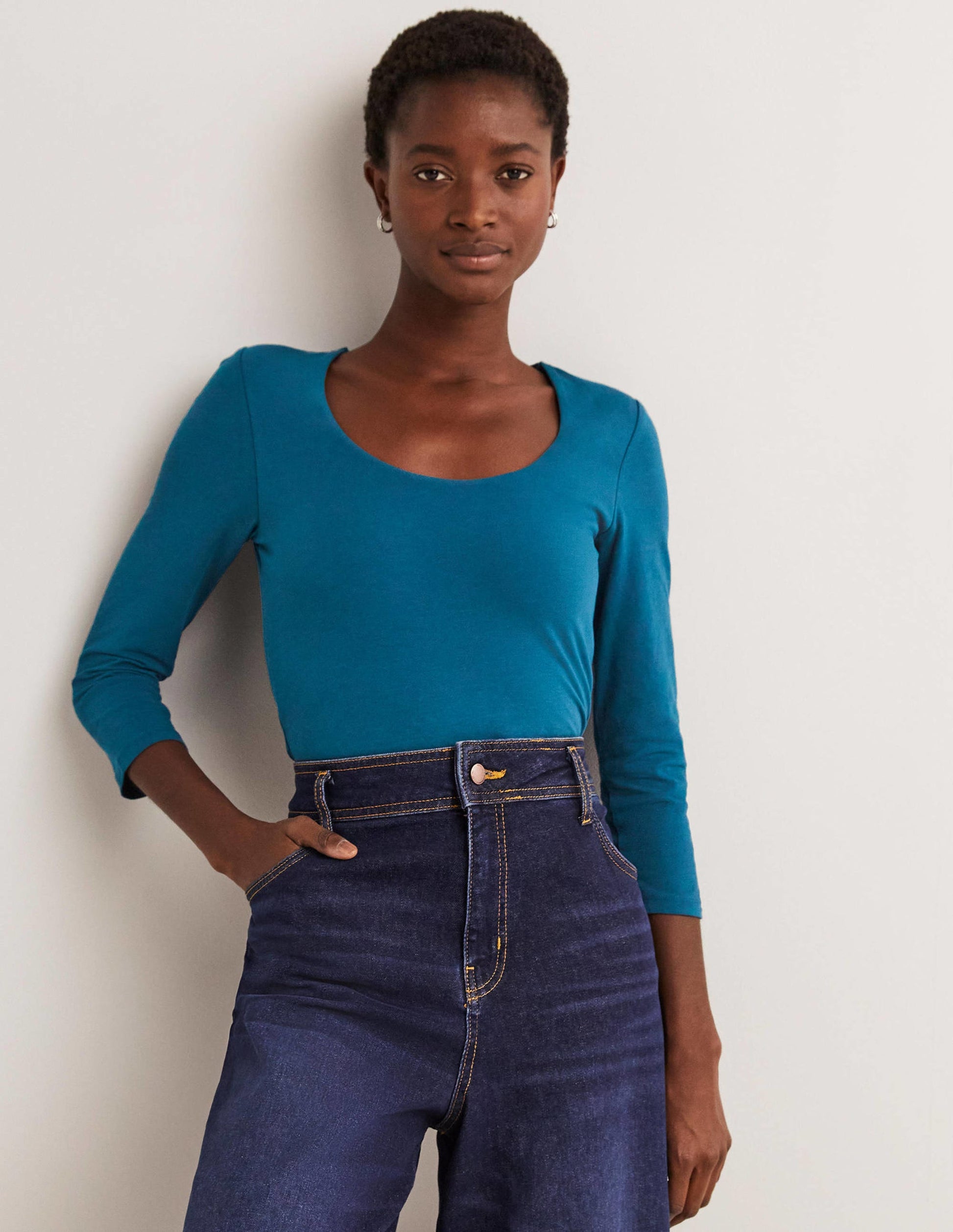 Double Layer Front Top-Baltic Blue-1