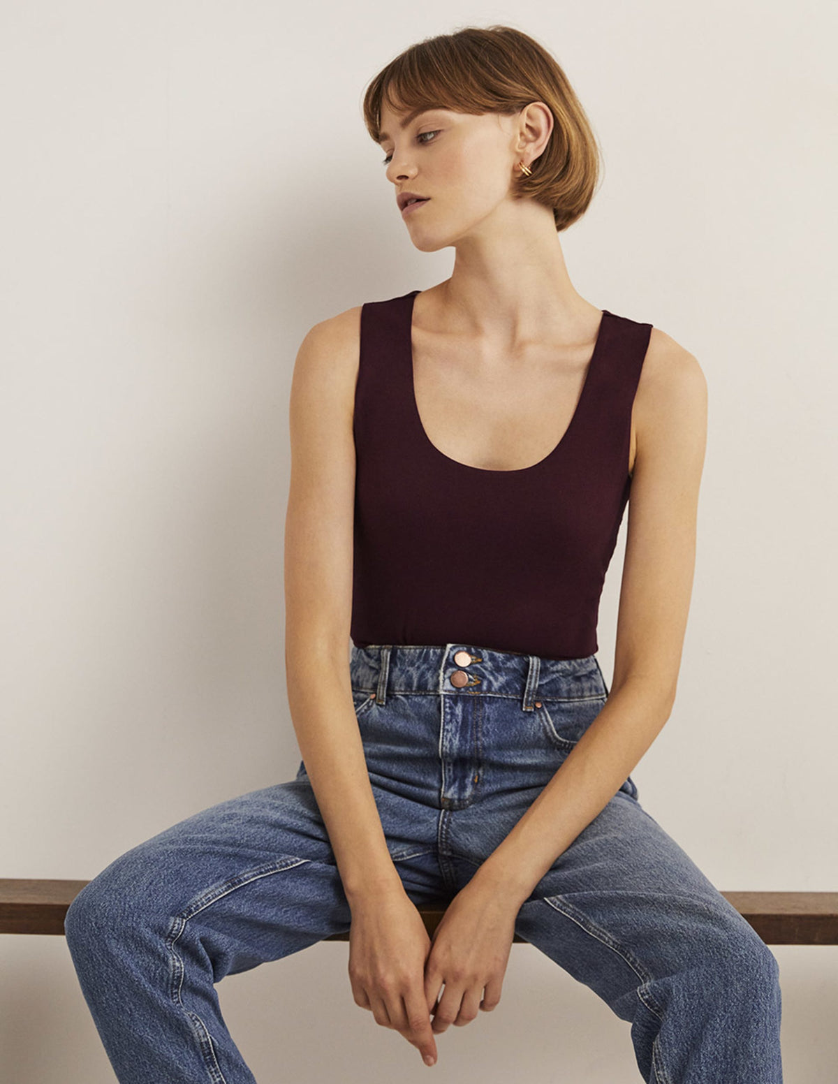 Double Layer Tank-Mulled Wine Purple-1