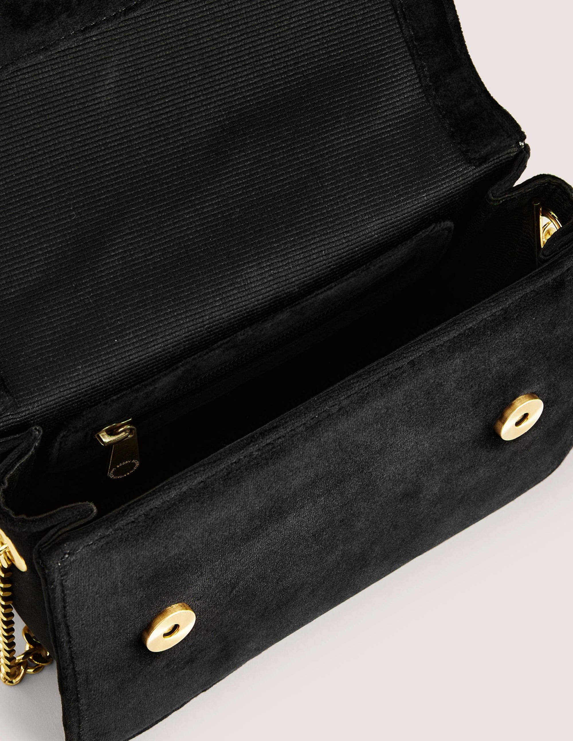 Embellished Velvet Bag-Black Bow - Image 3