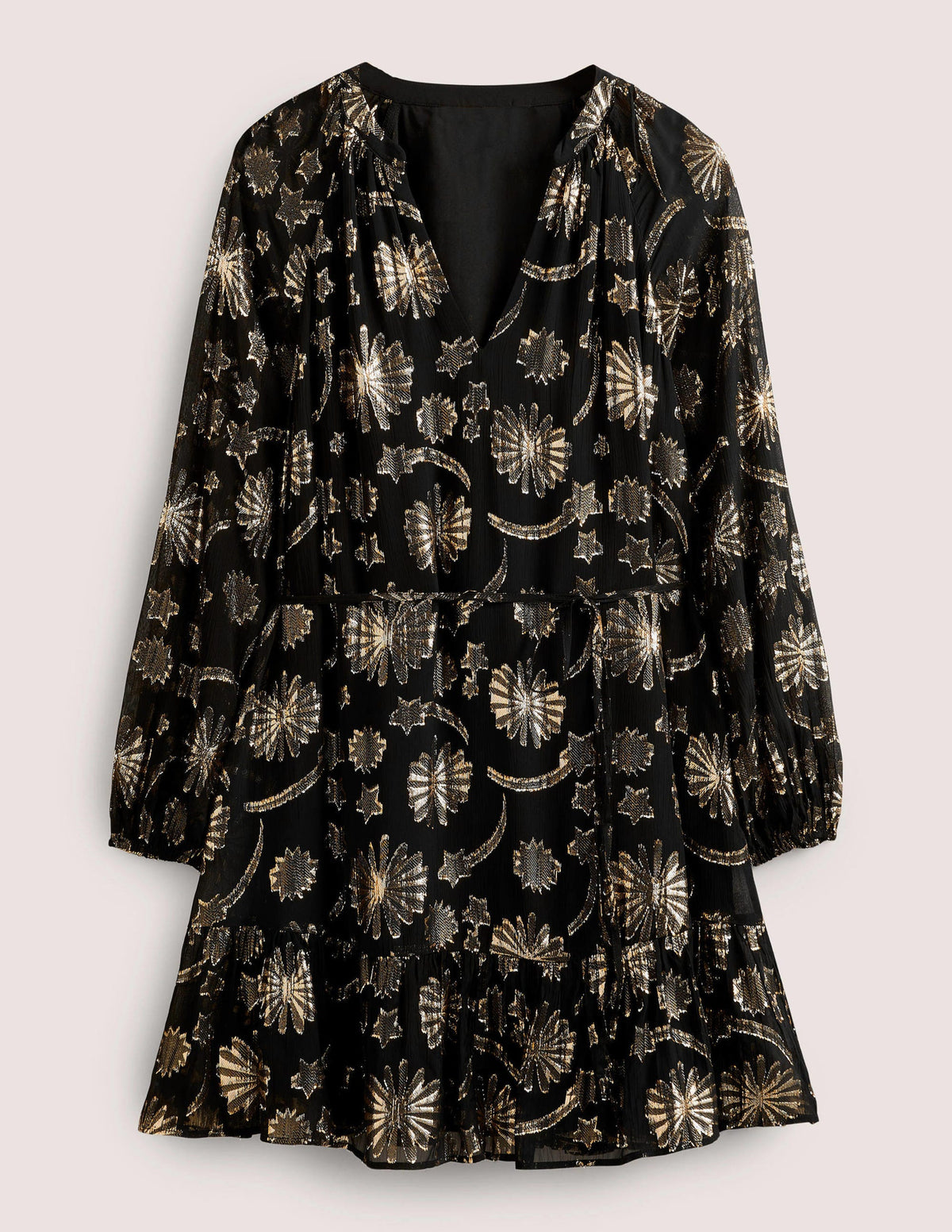 Swing Mini Dress-Firework Jacquard-8