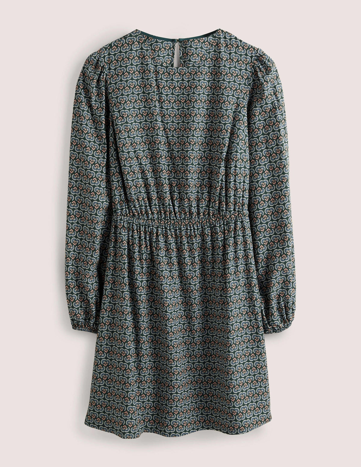 Crew Neck Dress-Hunter Green, Dandelion Pop - Image 5