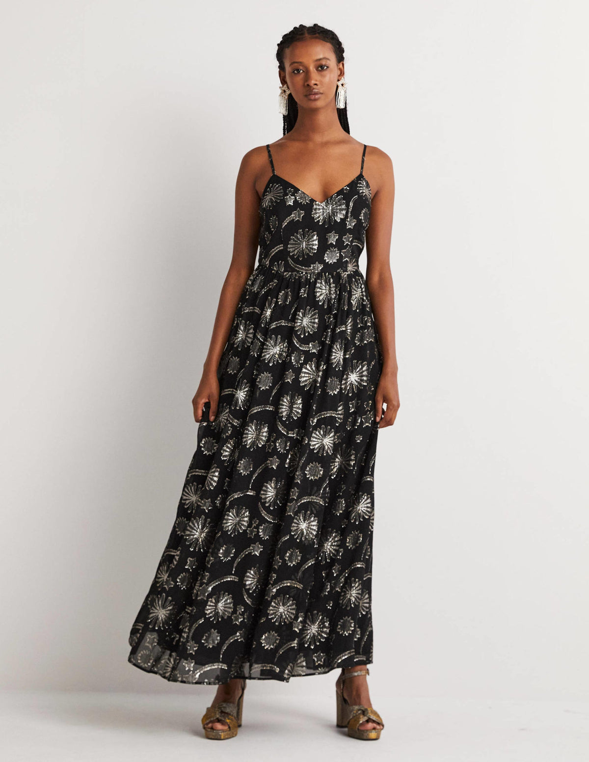 Cami Party Dress-Firework Jacquard-1