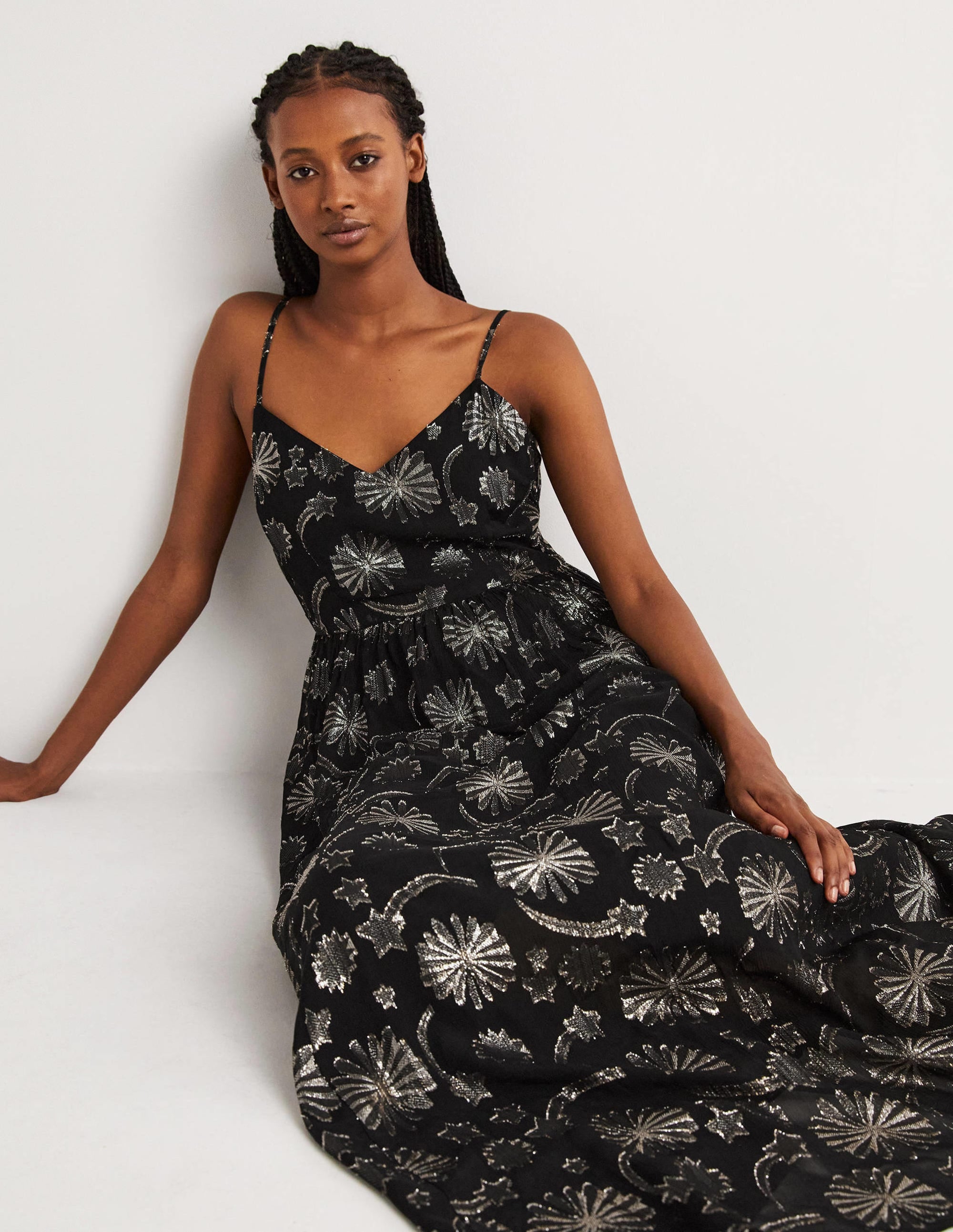 Cami Party Dress-Firework Jacquard - Image 2