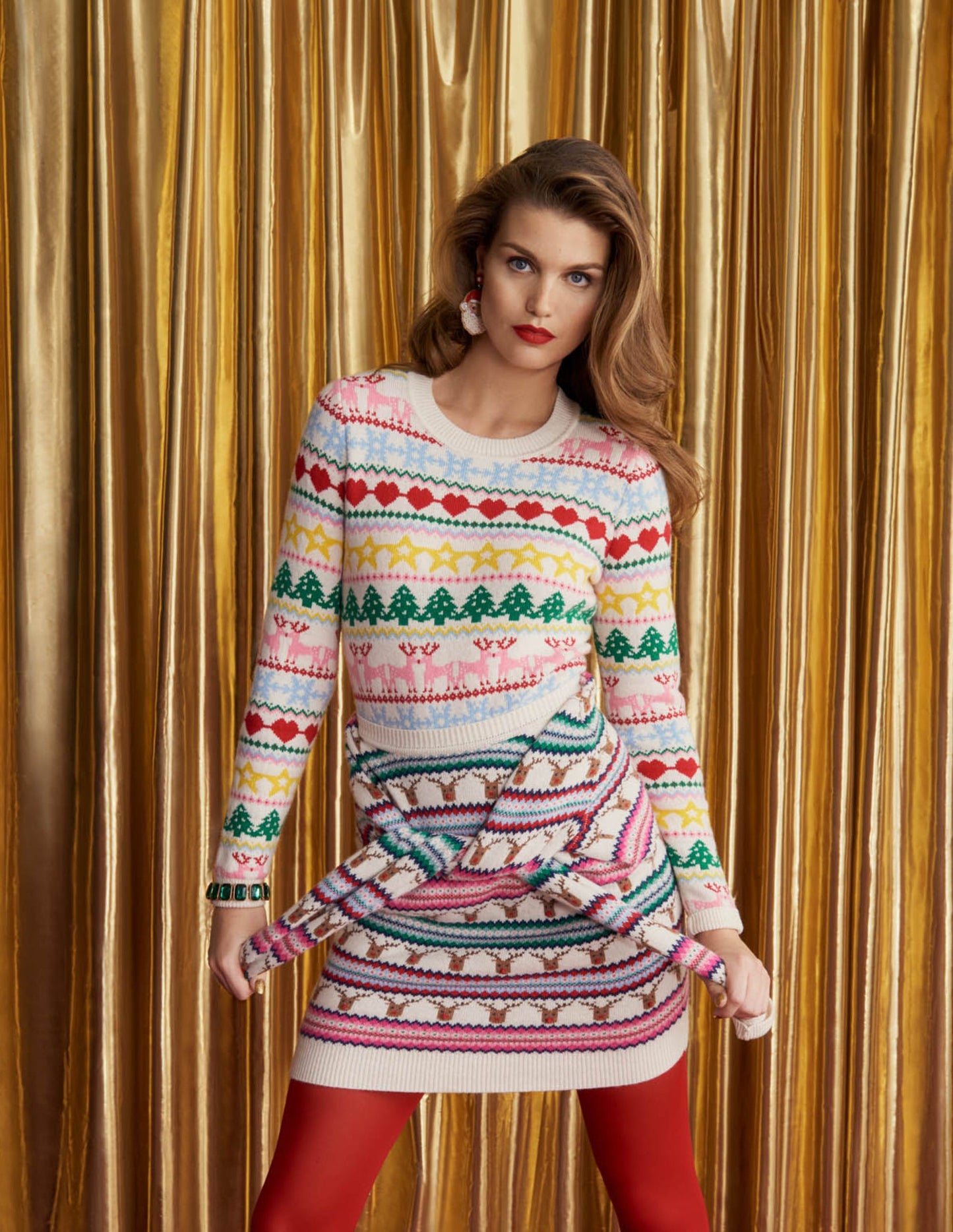 Festive Fair Isle Christmas Sweater-Multi Christmas Fair Isle