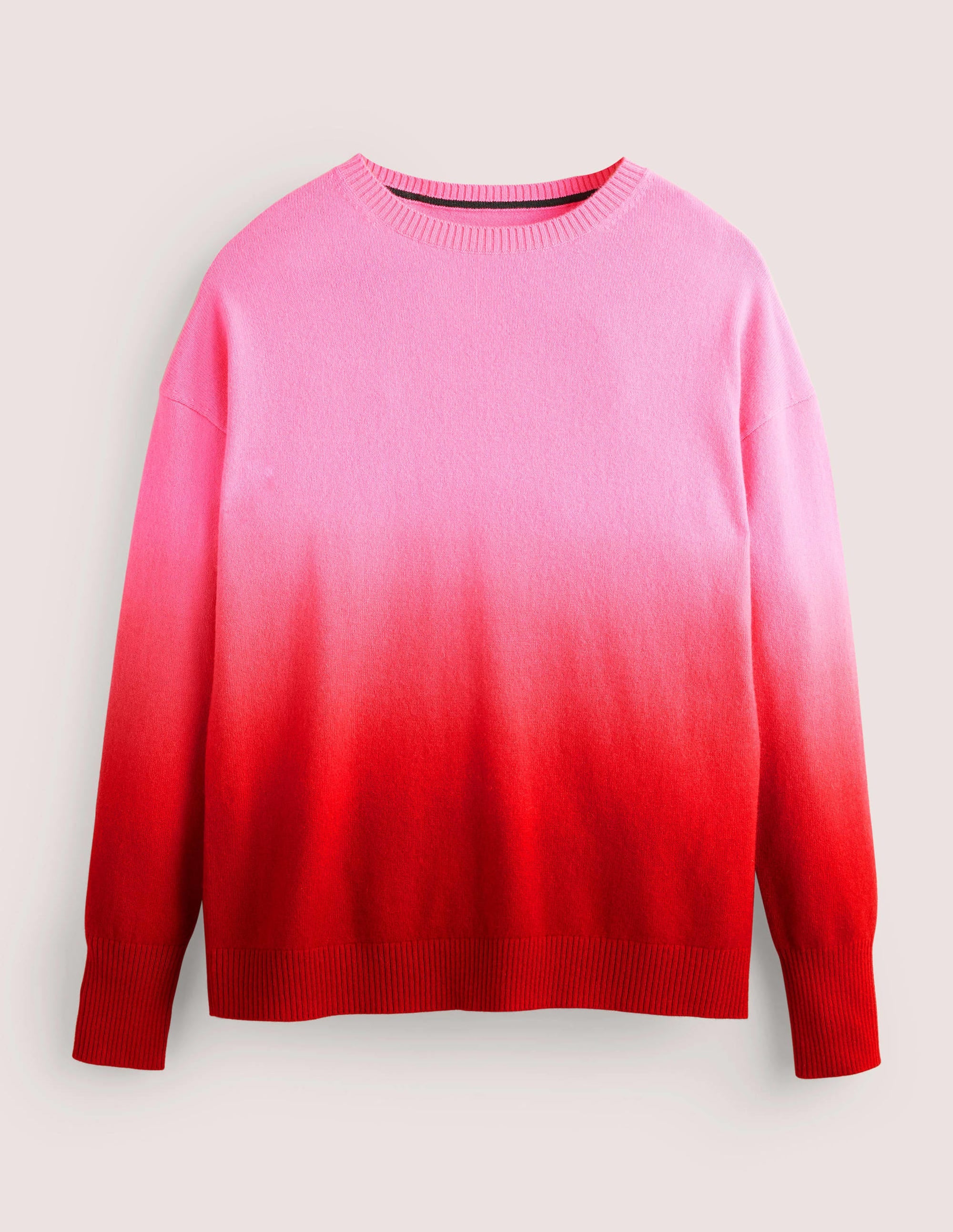 Margot Cashmere Sweater-Pink, Red Ombre - Image 6