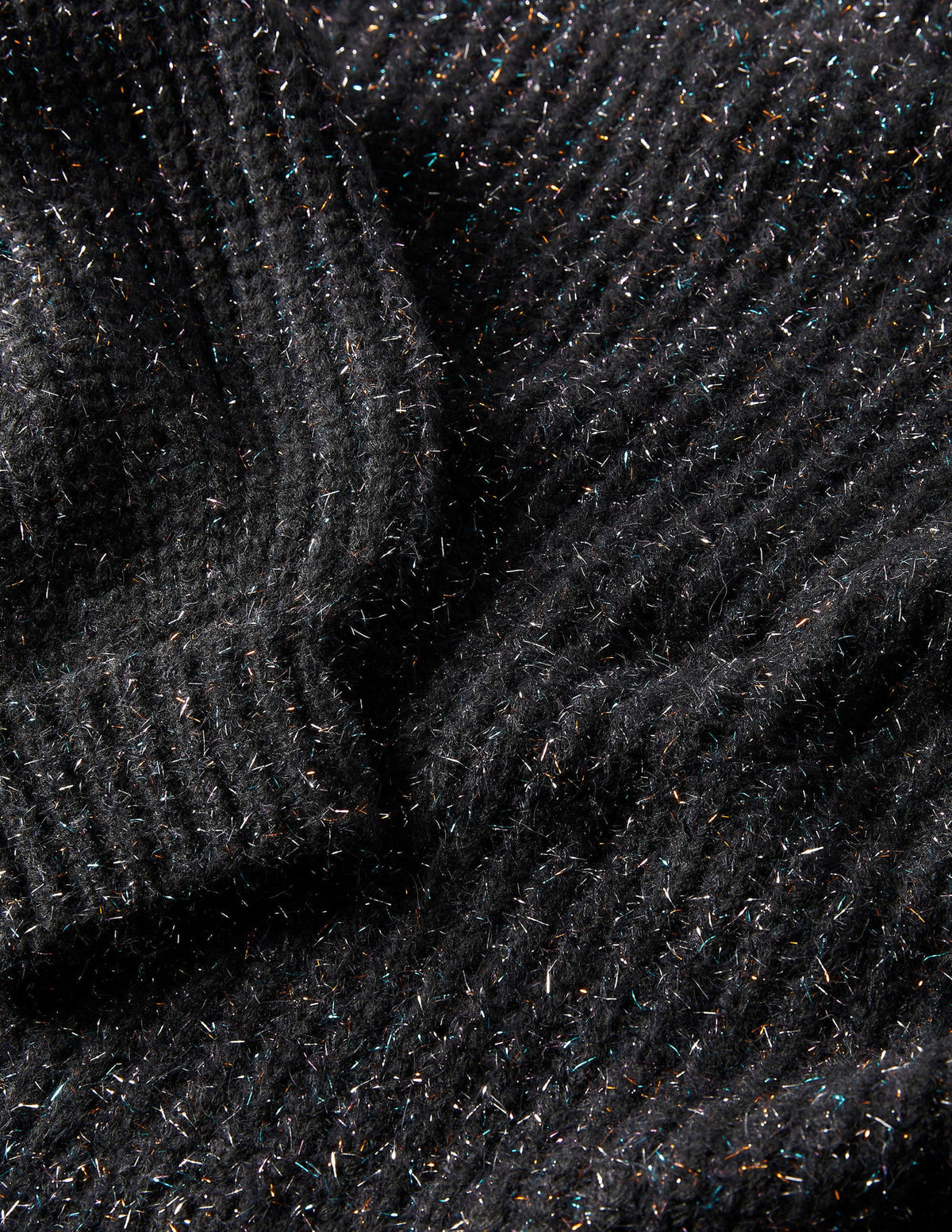 Chunky Ribbed Sweater-Black Sparkle - Image 8