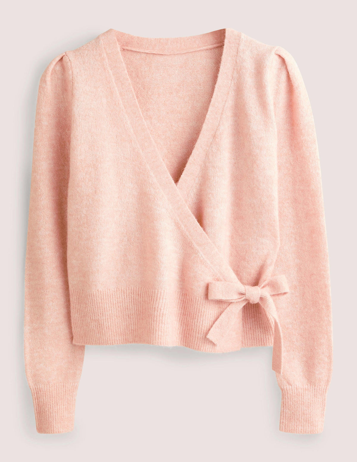 Fluffy Wrap Cardigan-Pink Frosting-8