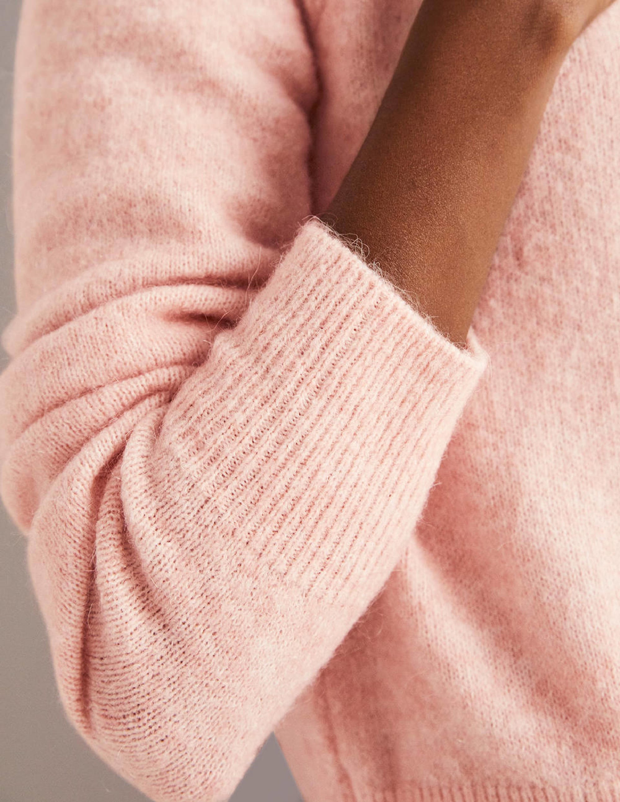 Fluffy Wrap Cardigan-Pink Frosting - Image 6