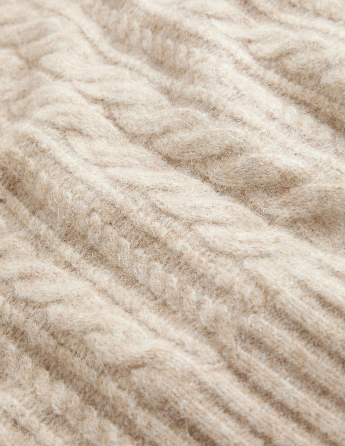 Relaxed Cable Sweater Vest-Chinchilla Melange - Image 6