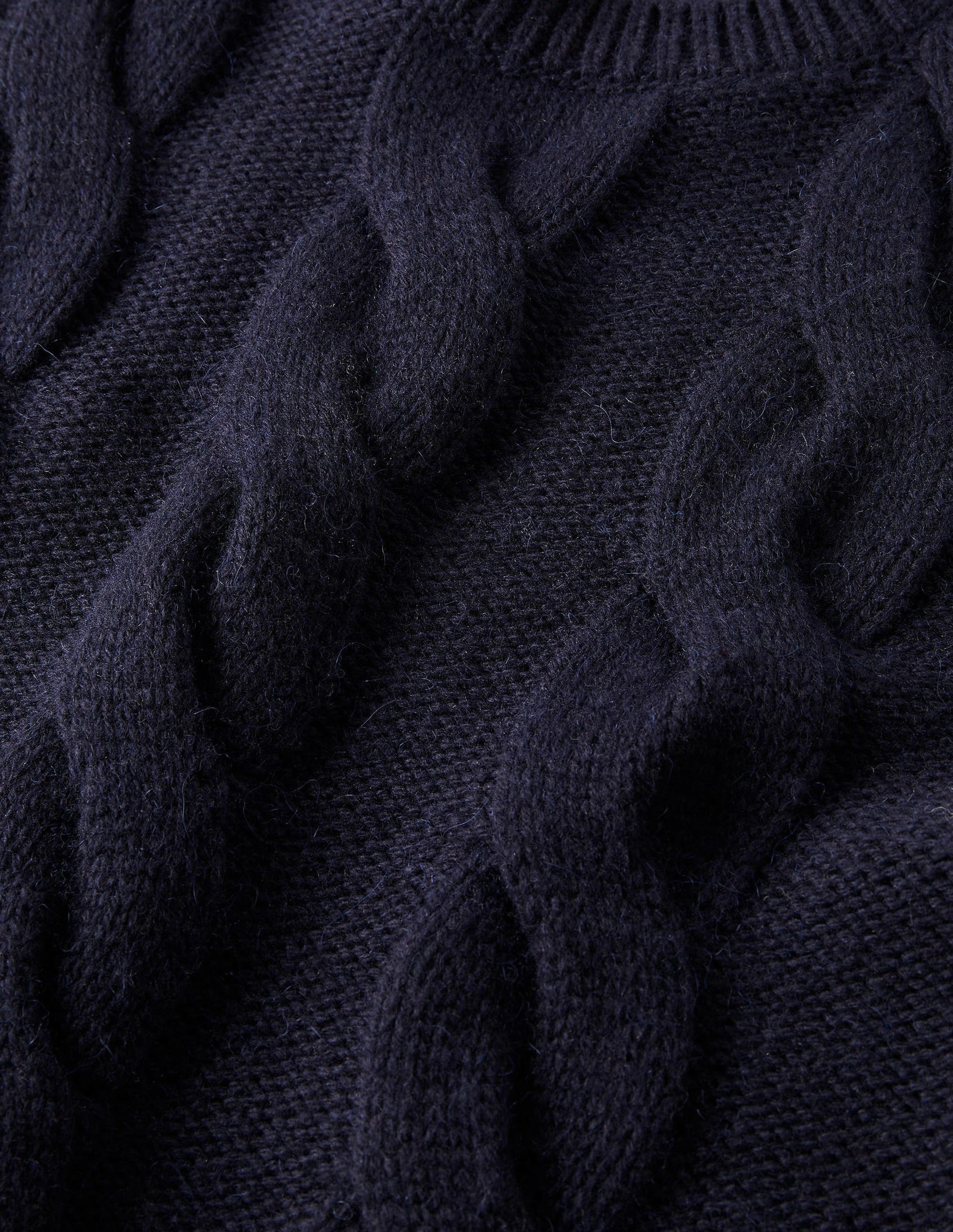 Cable Sweater Vest-Navy-7