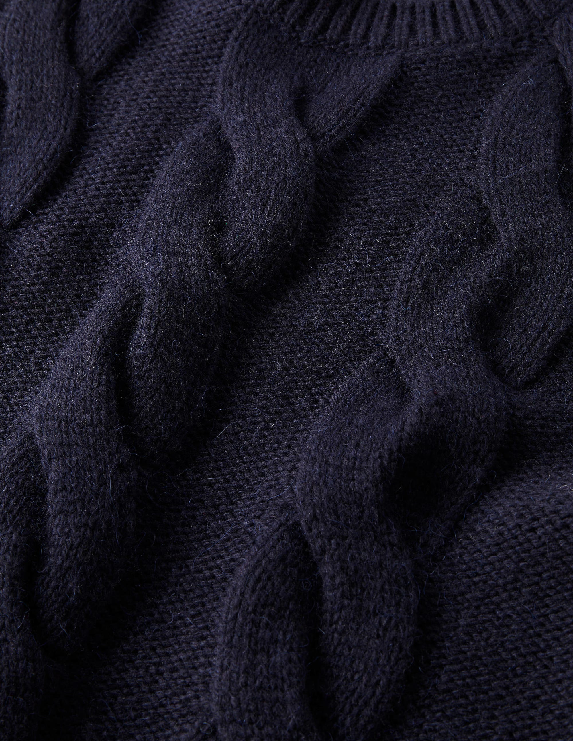 Cable Sweater Vest-Navy - Image 7